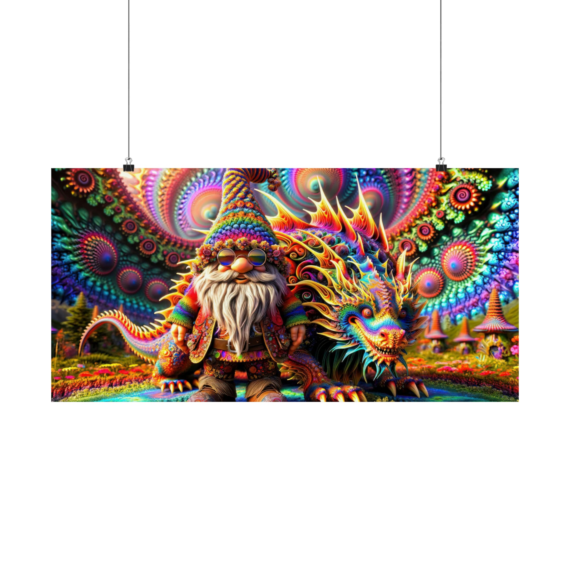 Le gardien psychédélique du Gnome Poster