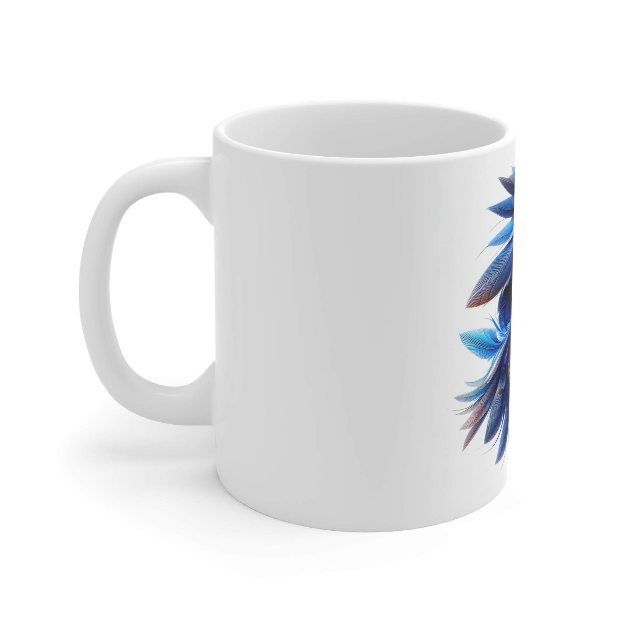 Whorls of Bluebird Wonder Ceramic Mug 11oz