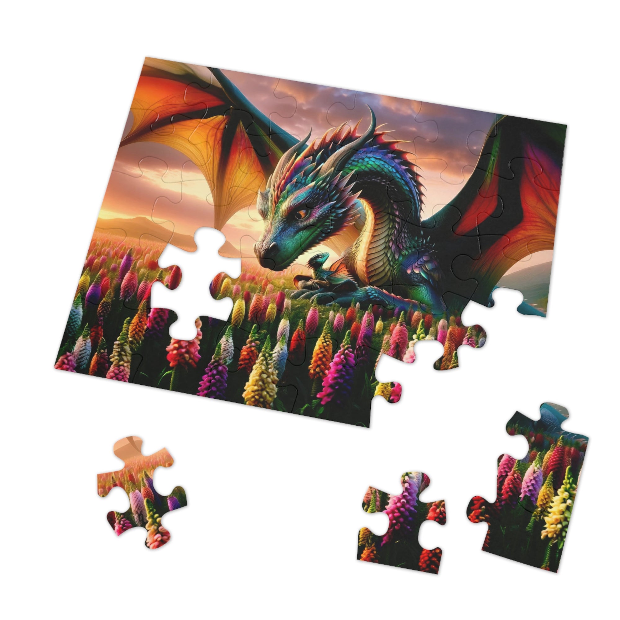 Guardian's Embrace at Snapdragon Vale Jigsaw Puzzle