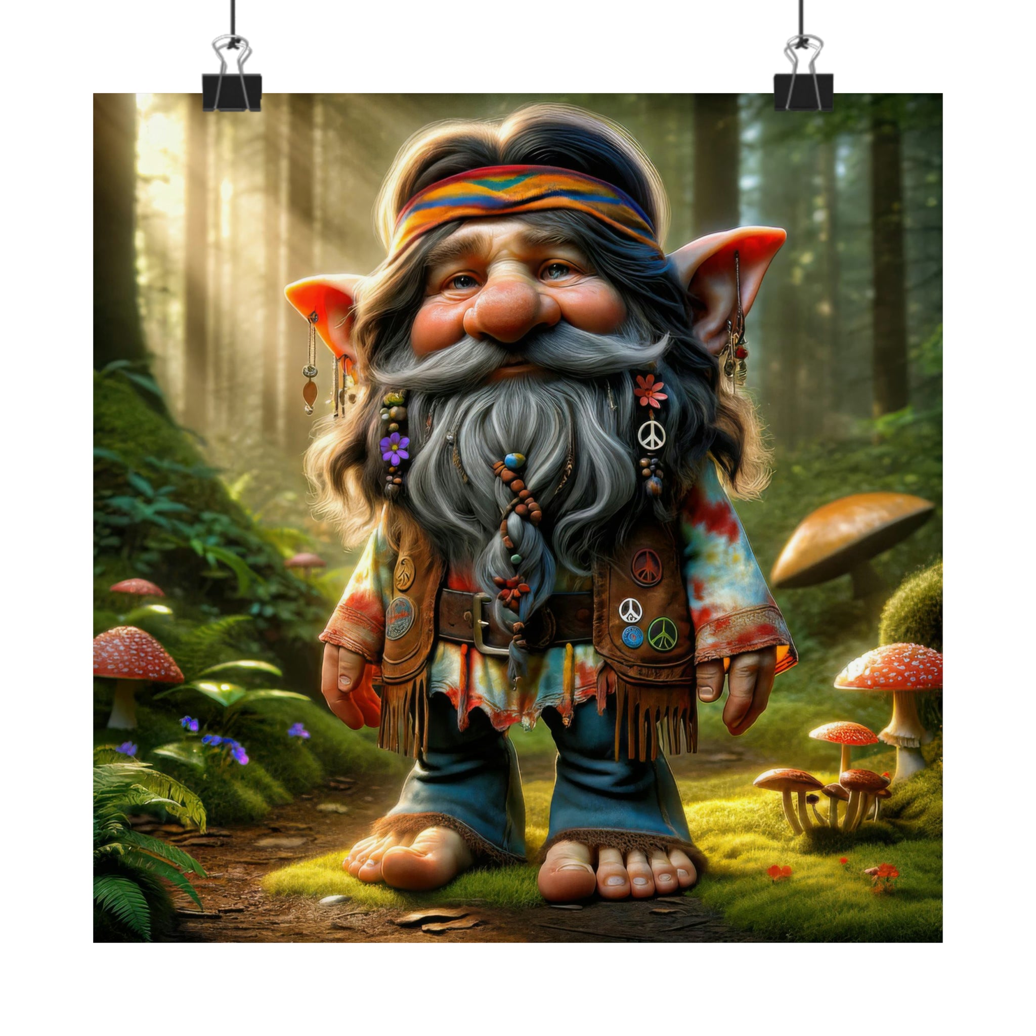 Mushroom Meditator Poster