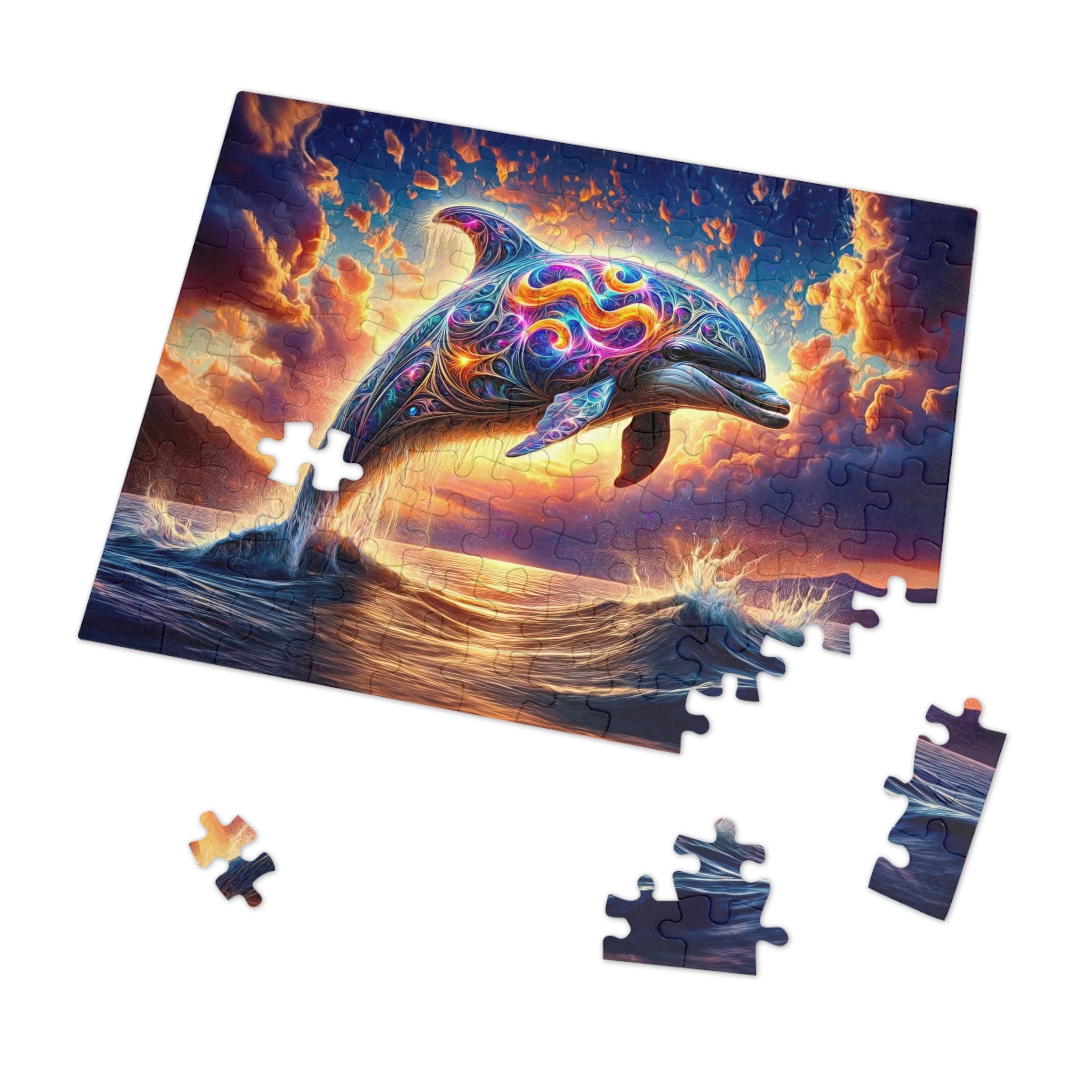 A Leap Through Starlit Seas Jigsaw Puzzle