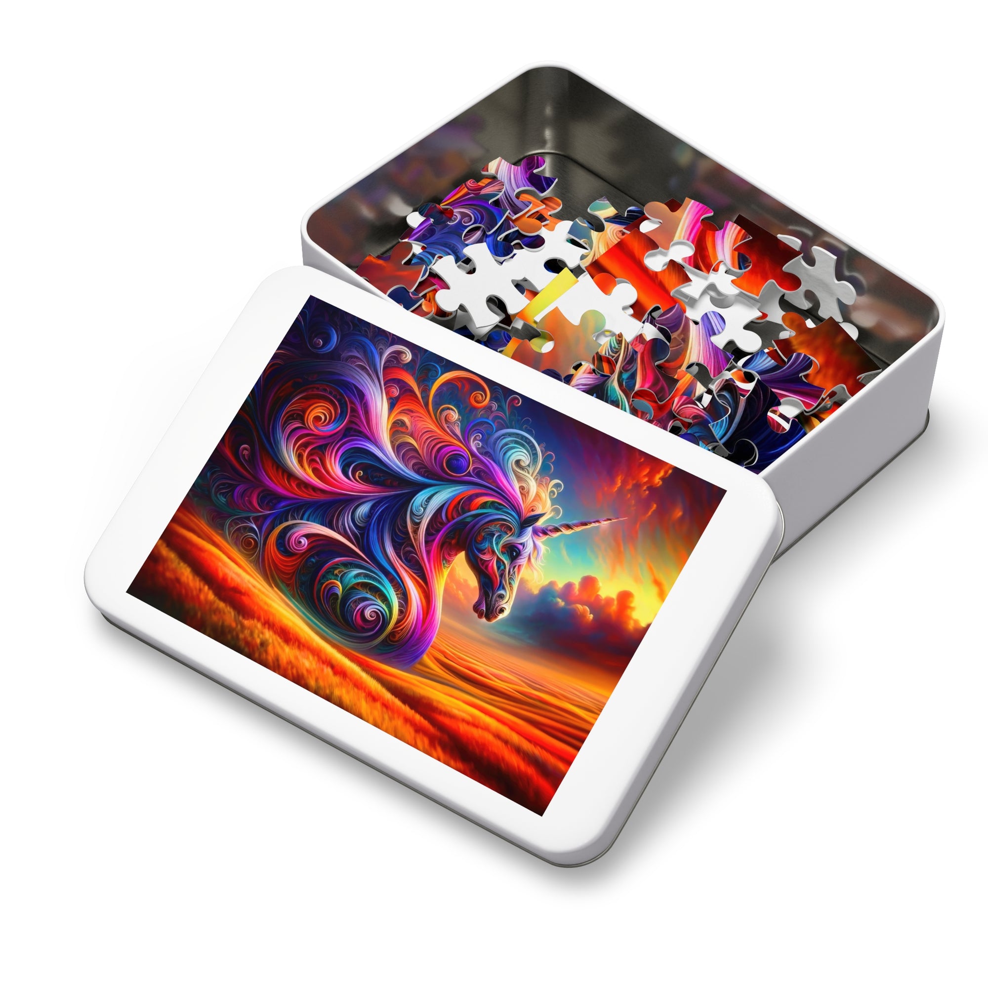 The Chromatic Chronicles of a Celestial Steed Jigsaw Puzzle
