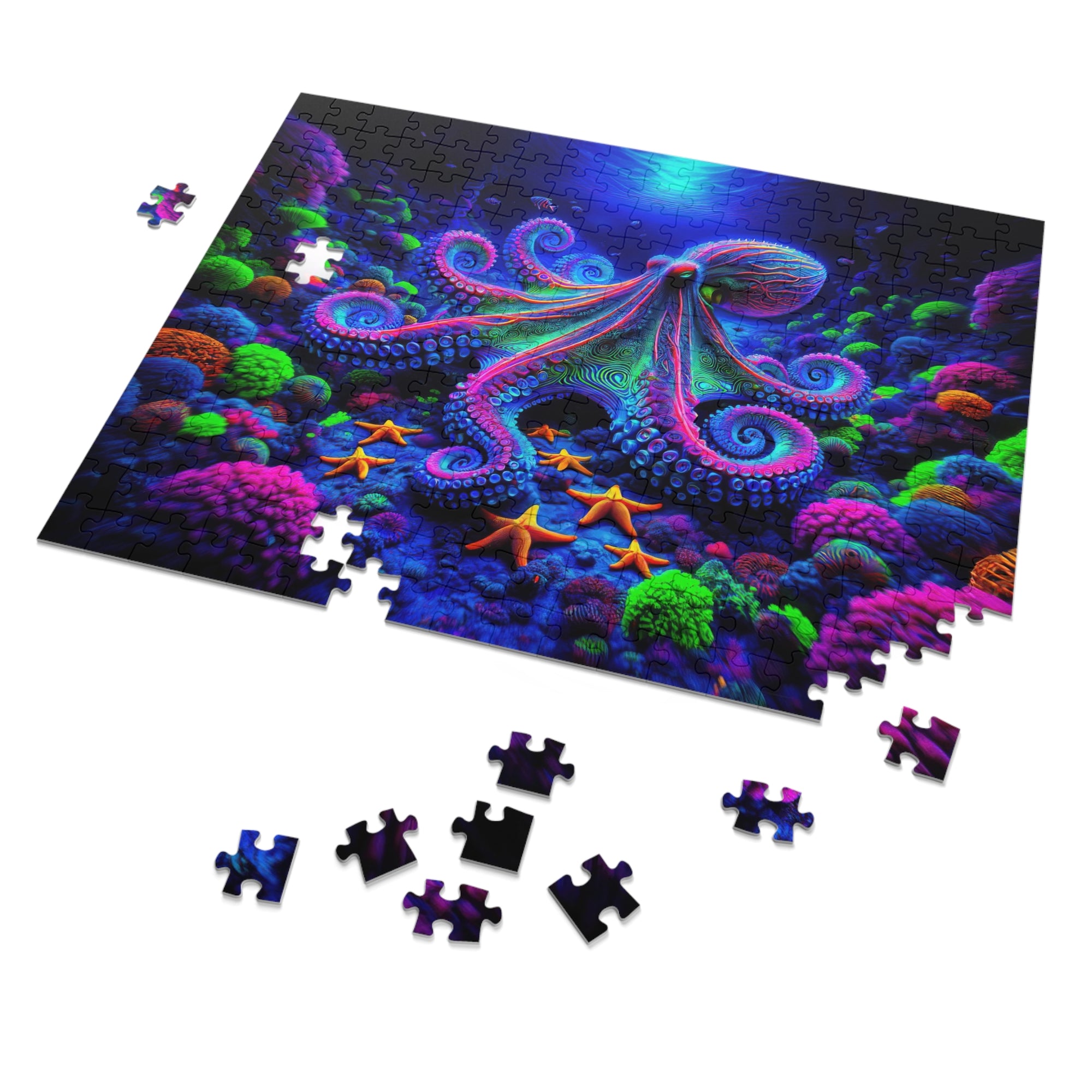 The Technicolor Depths of an Octopus Jigsaw Puzzle