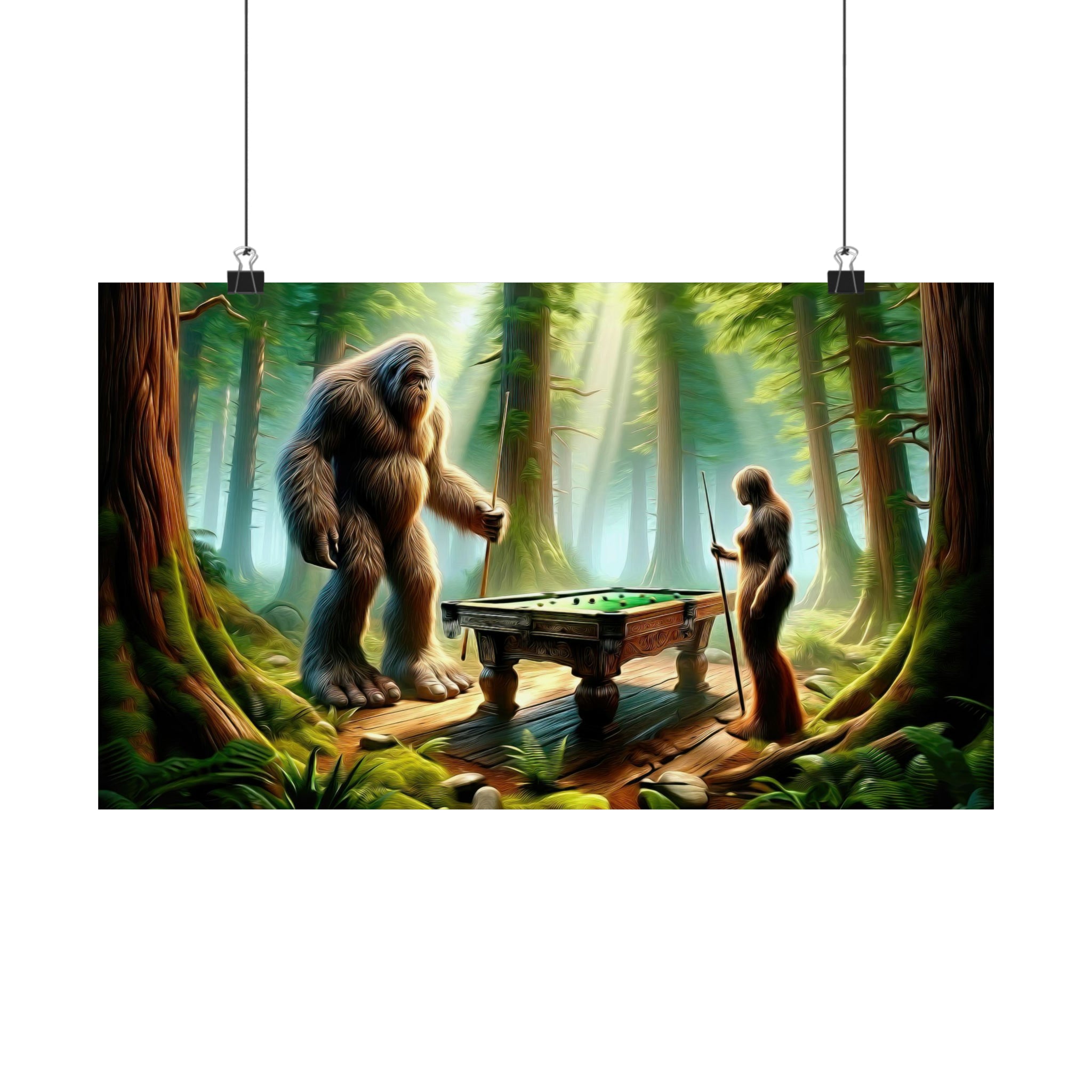 Juego de billar Mystic Woods Póster