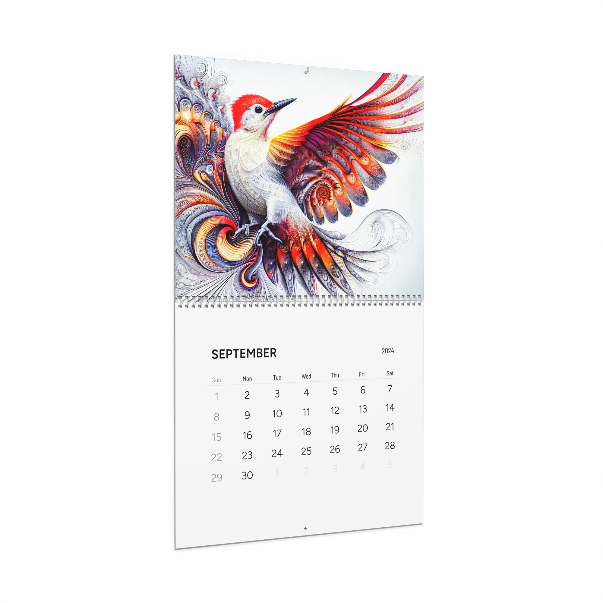Calendario de resúmenes animales (aves) (2024)