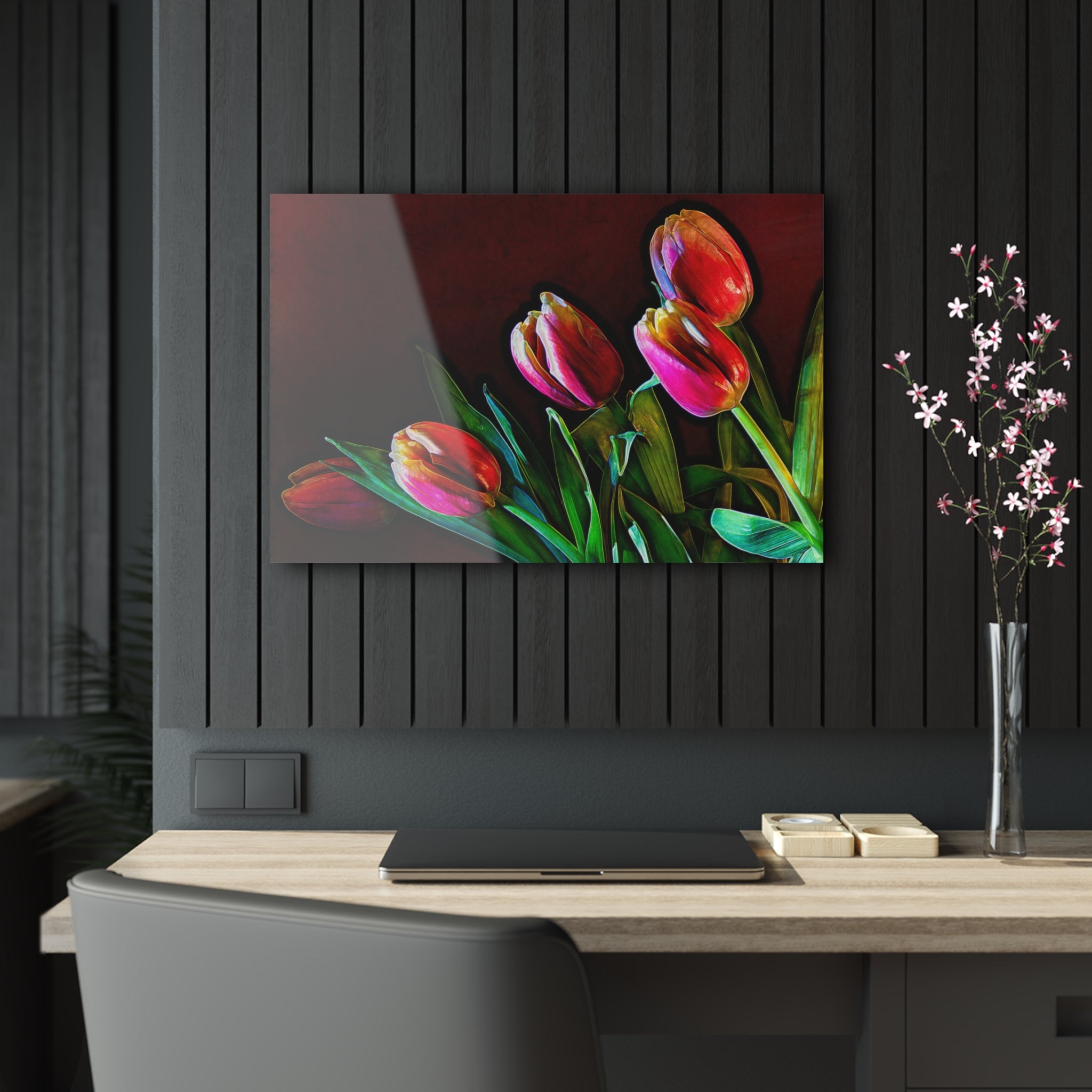 Impression à incandescence tracée par tulipe
