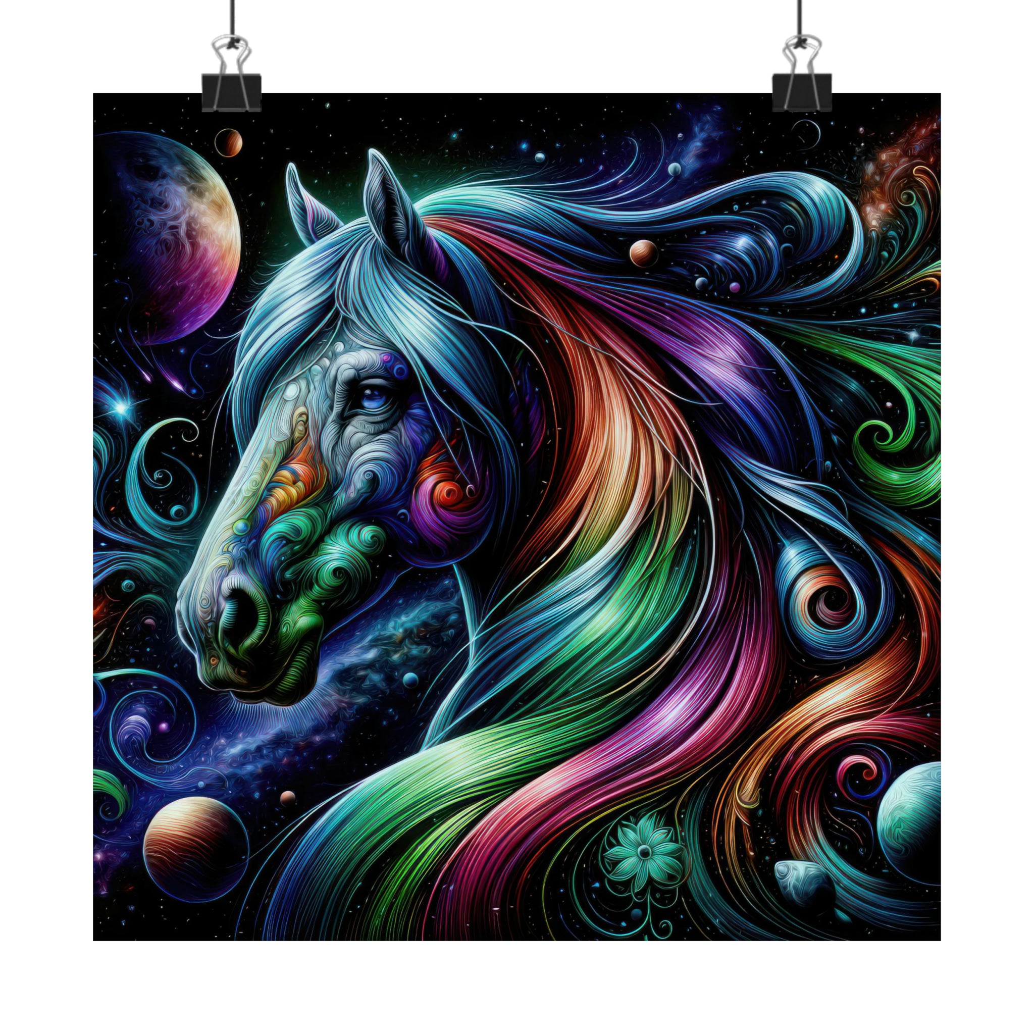 Galactic Brushstroke Poster