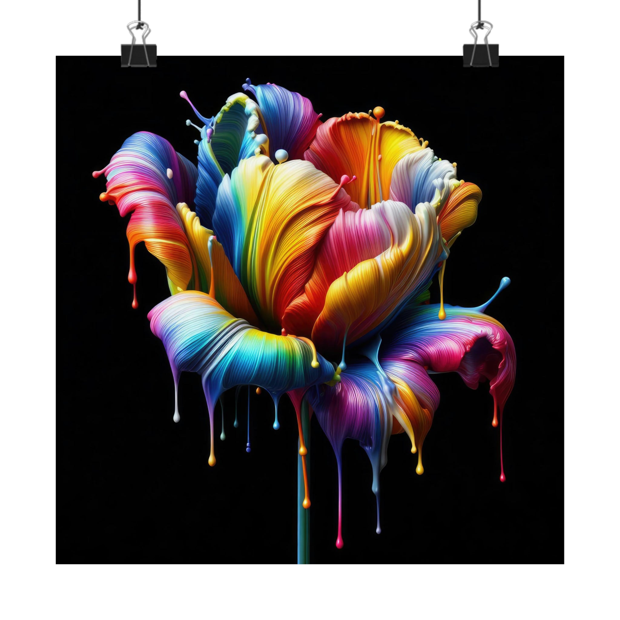 Tulip Dripz - K Poster