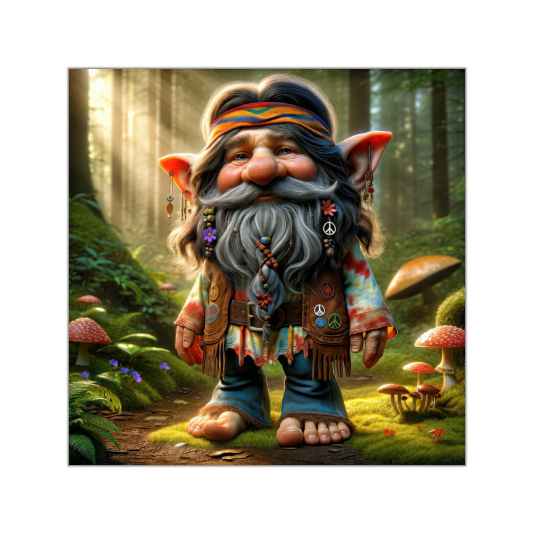 Mushroom Meditator Vinyl Stickers