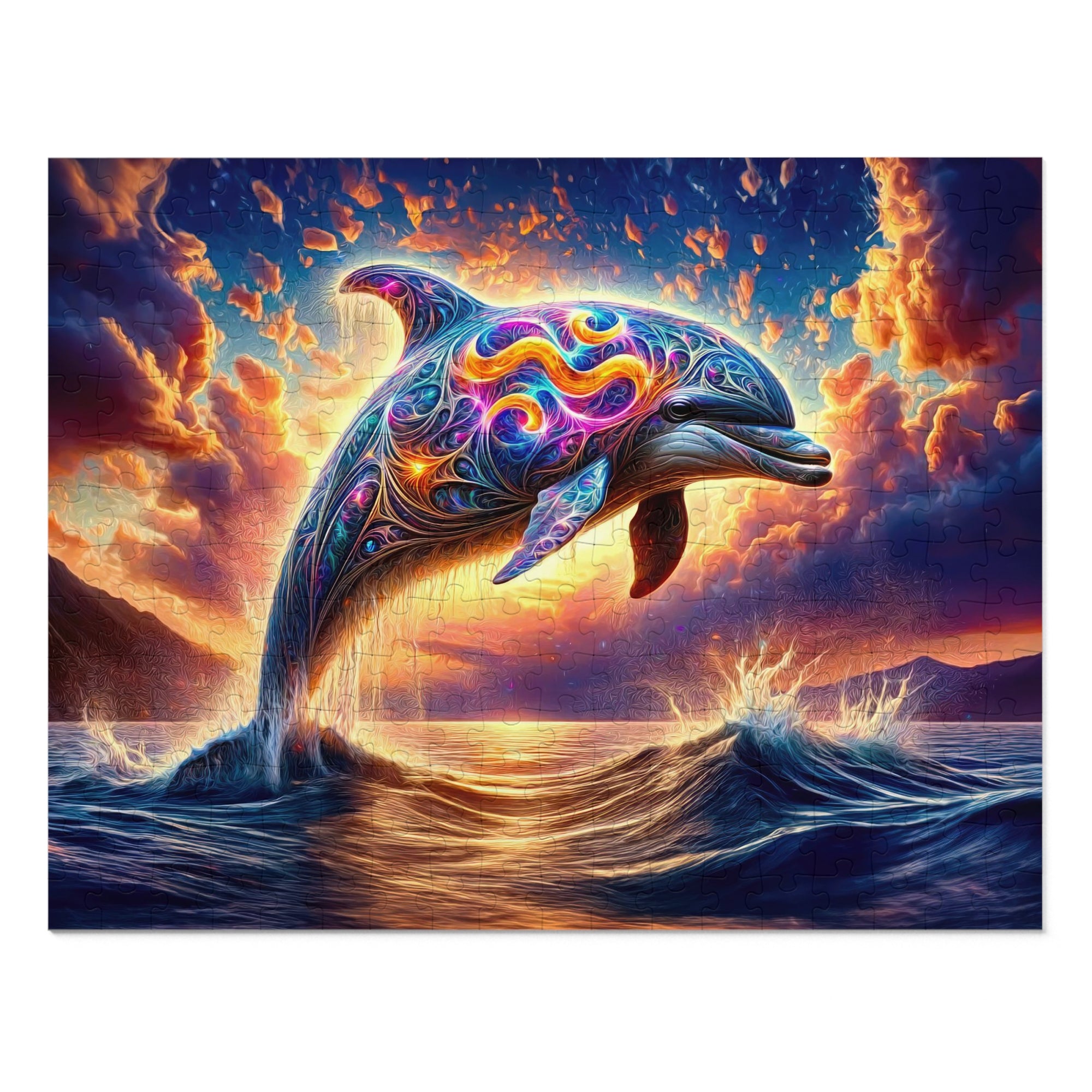 A Leap Through Starlit Seas Jigsaw Puzzle