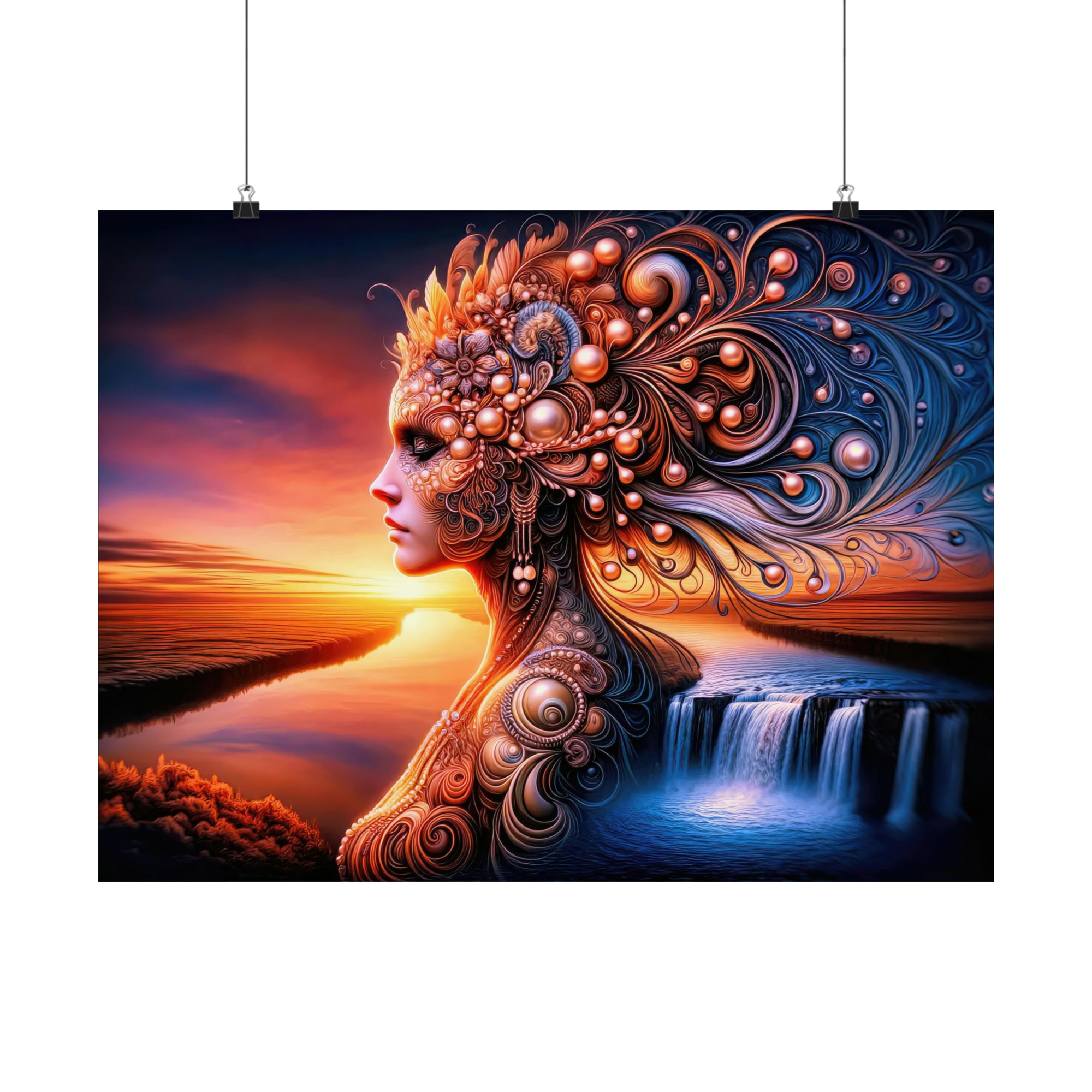 Pearlescent Dreams at Dusk Poster