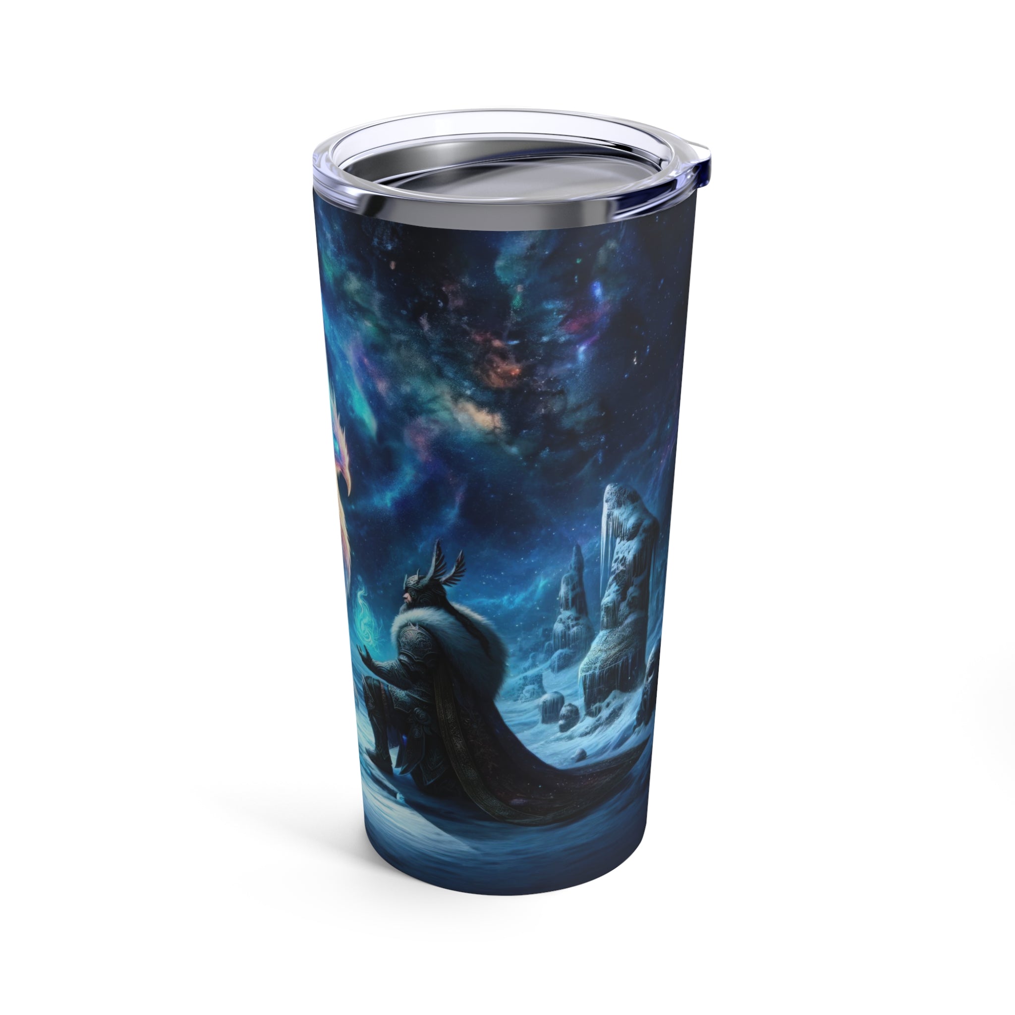 Soberano de Escarcha Galáctica y el Fénix Cósmico Vaso 20oz