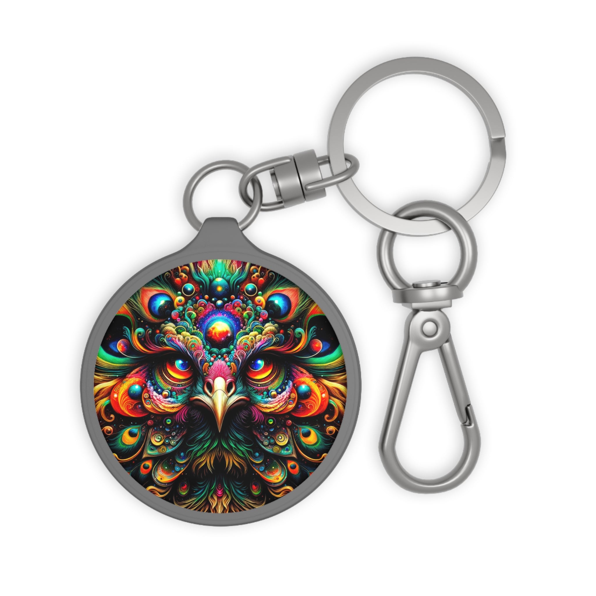 Interstellar Feather Matrix Keyring Tag