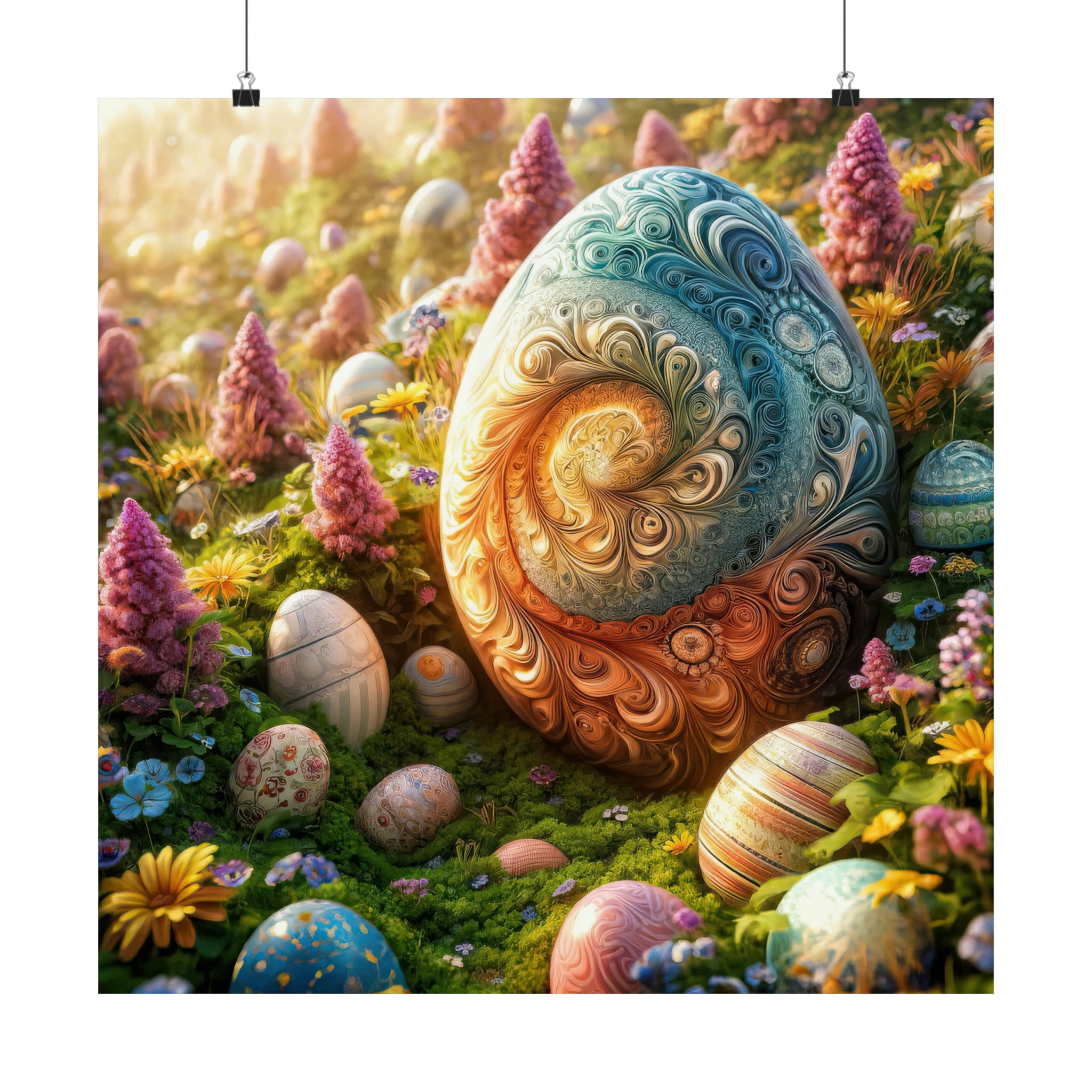 The Egg's Elegy in a Field of Florals Poster