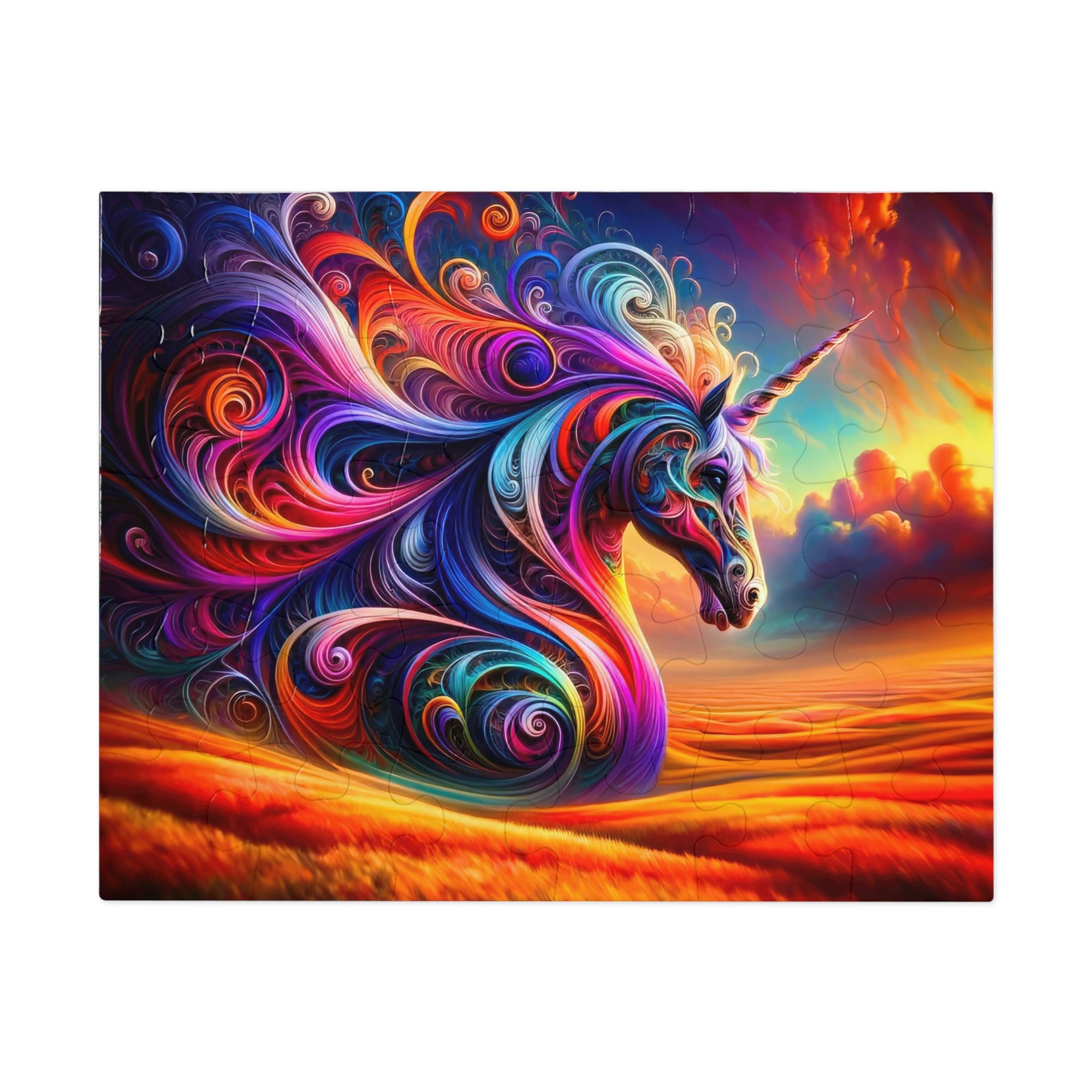 The Chromatic Chronicles of a Celestial Steed Jigsaw Puzzle