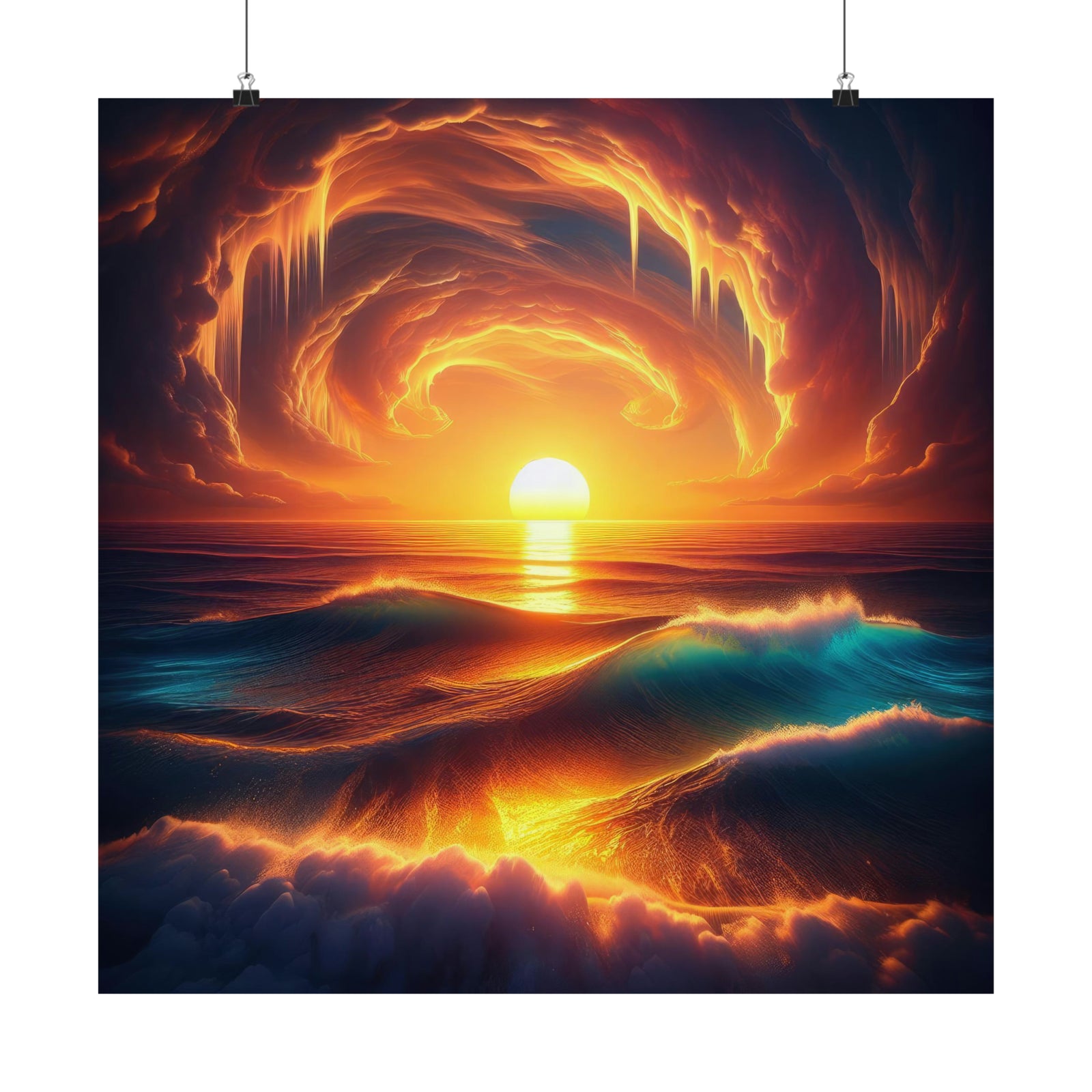 Symphonie au coucher du soleil d'Hawaï Poster