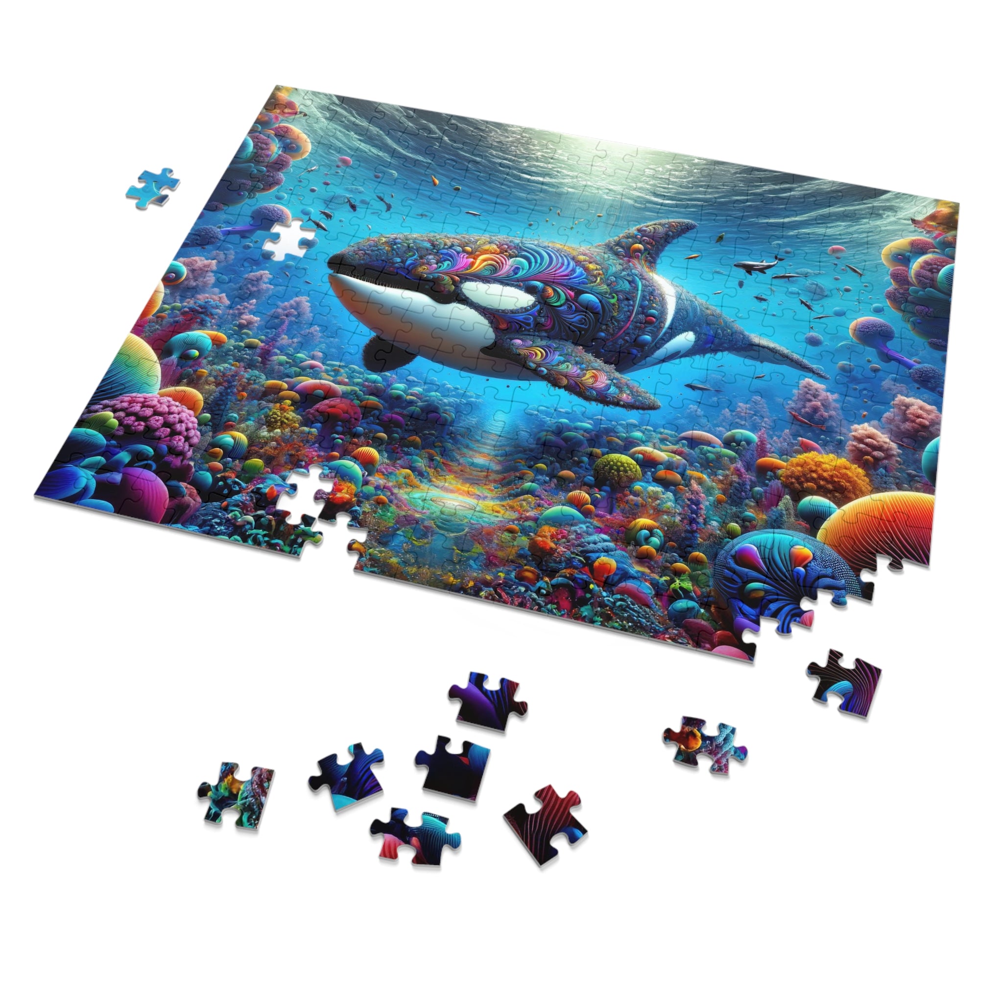 Puzzle Orca Odyssey dans le Cosmos Corail