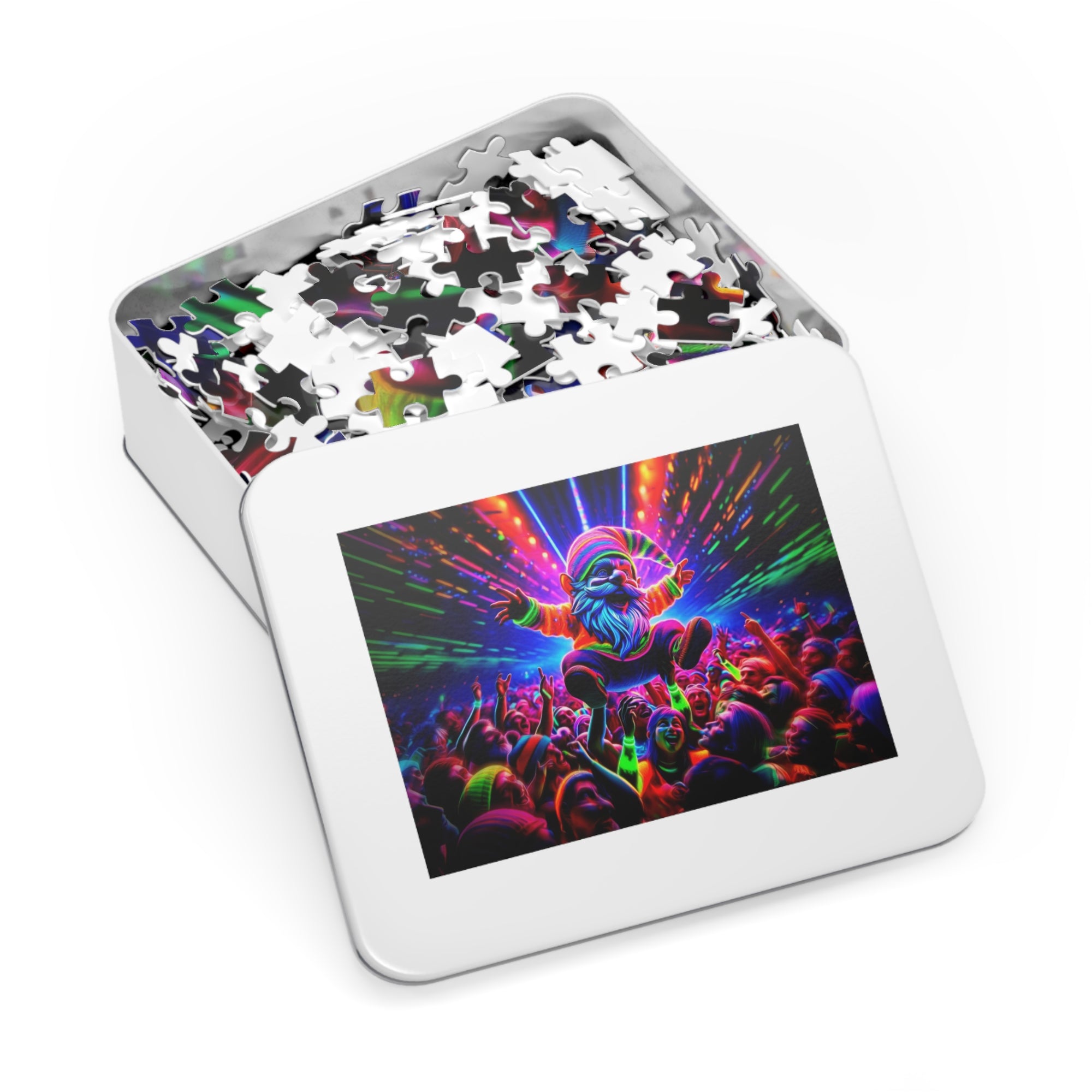 Underground Rave Gnome Jigsaw Puzzle