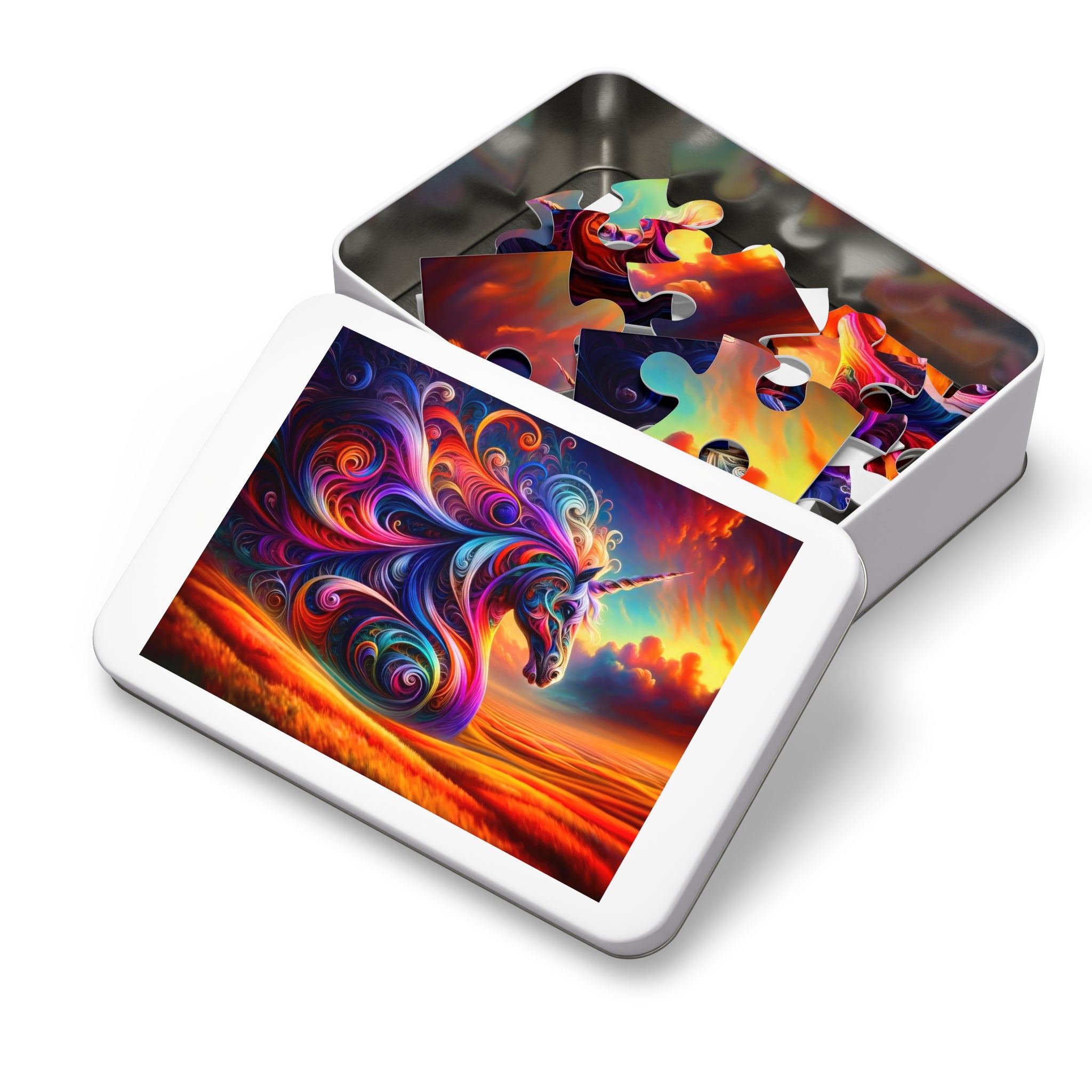 The Chromatic Chronicles of a Celestial Steed Jigsaw Puzzle