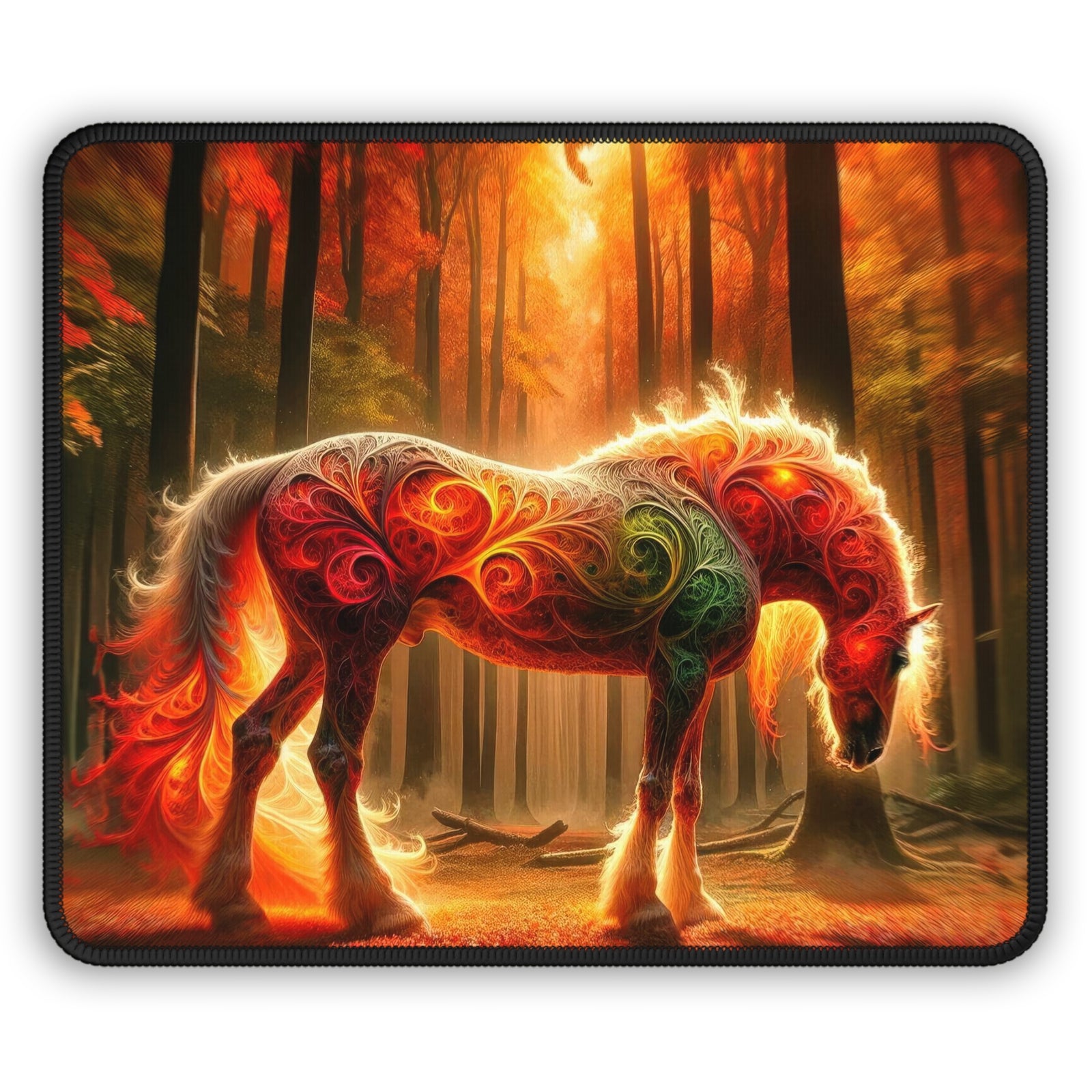 The Incandescent Steed Gaming Mouse Pad