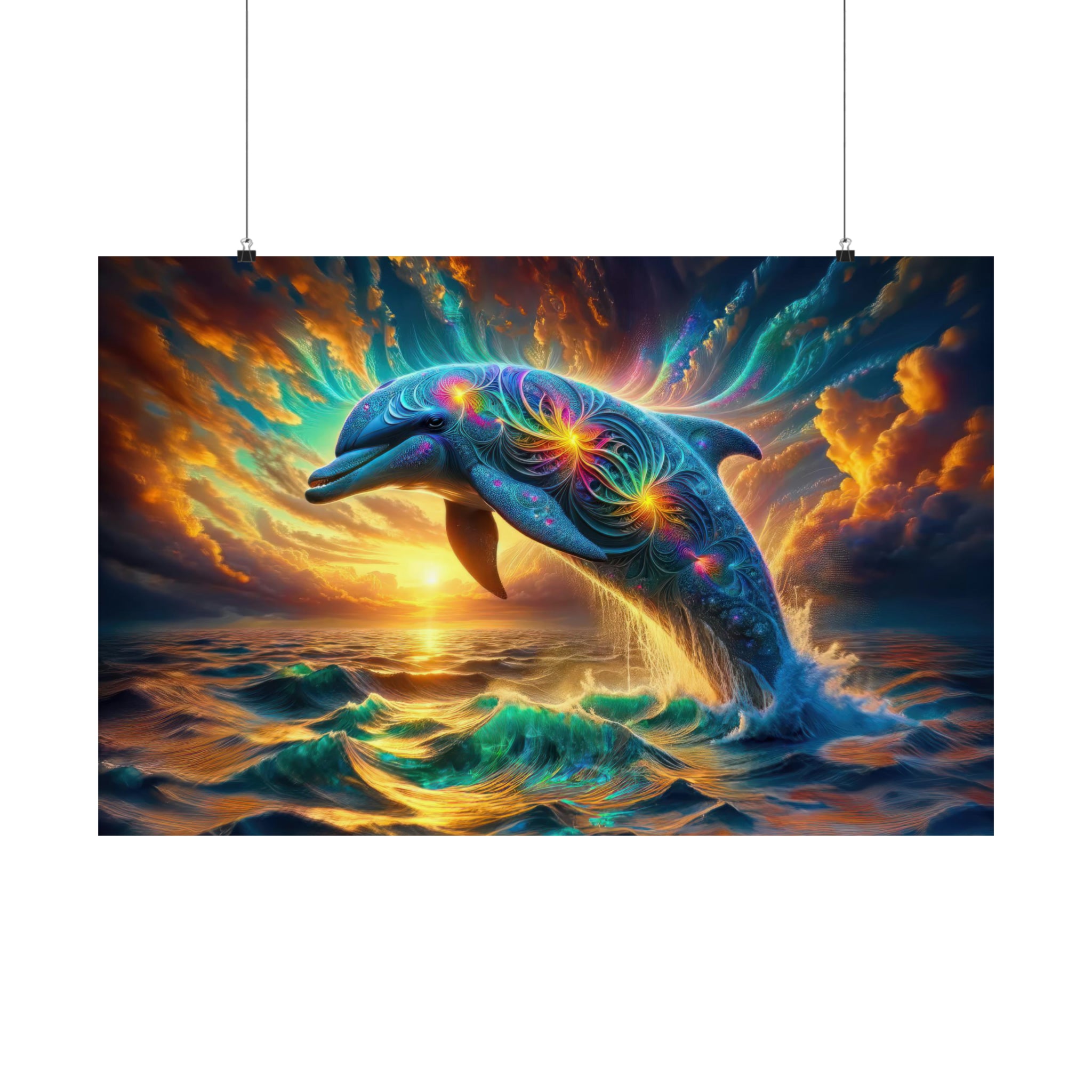 Quantum Leap of the Cosmic Dolphin Poster