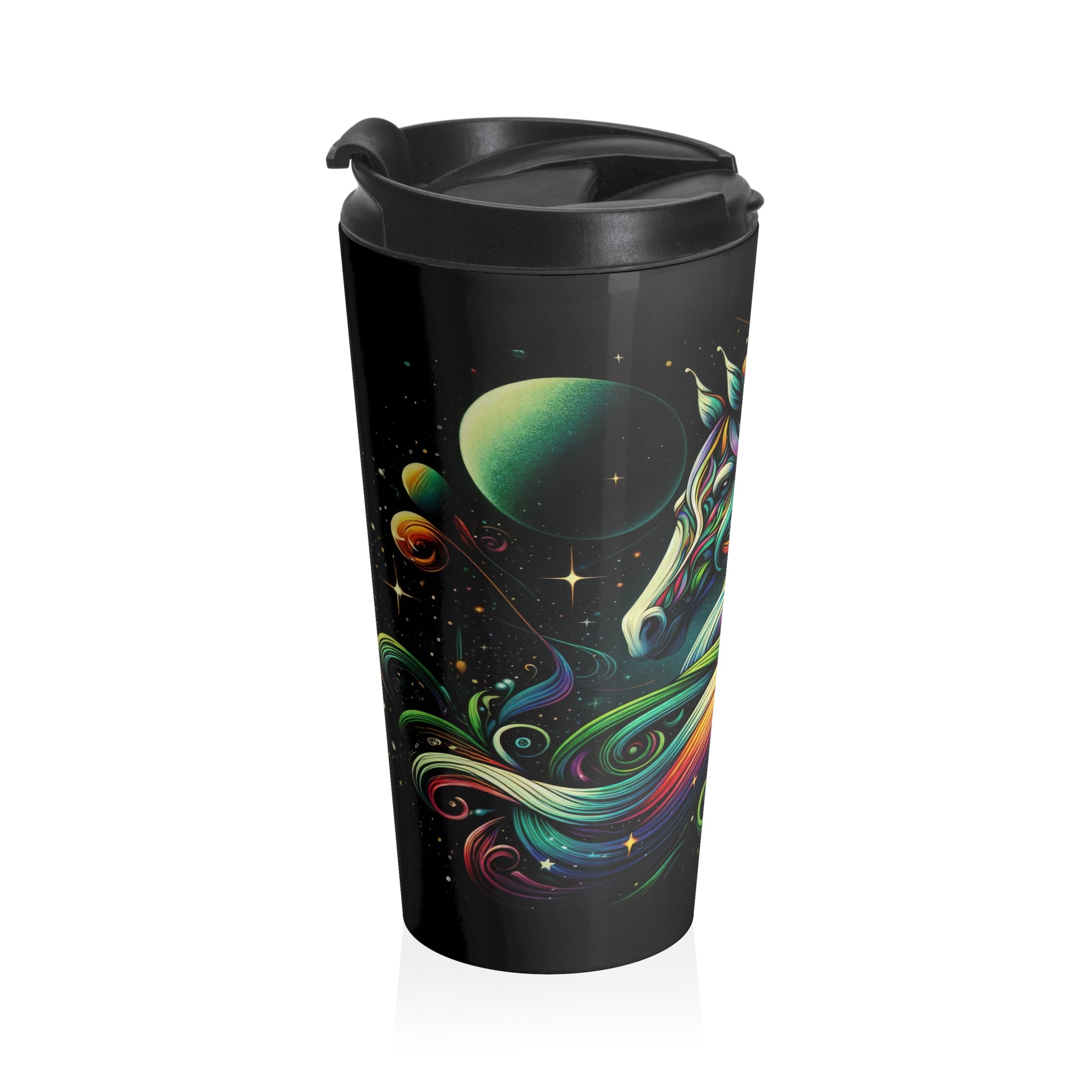 Elegancia orbital Taza de viaje