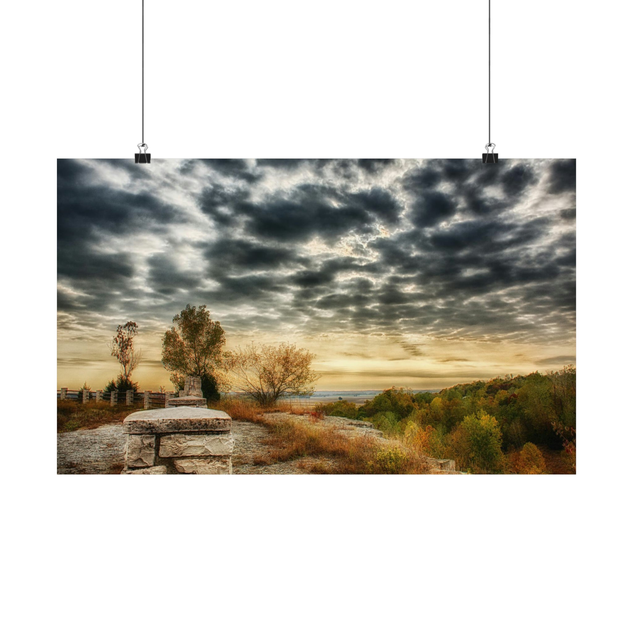 A View From The Overlook in Autumn Poster