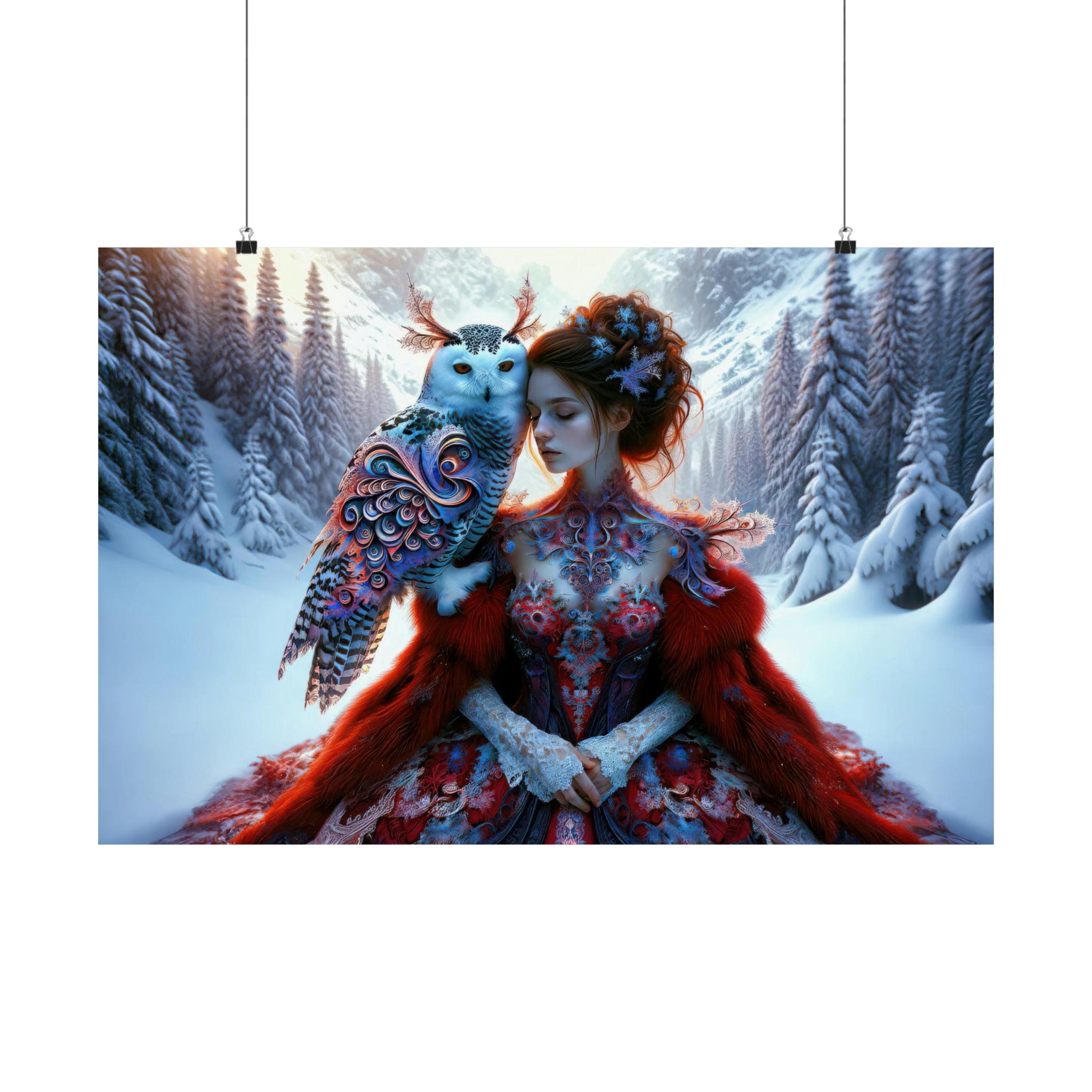 Whispering Wings in the Winter Wilds Poster