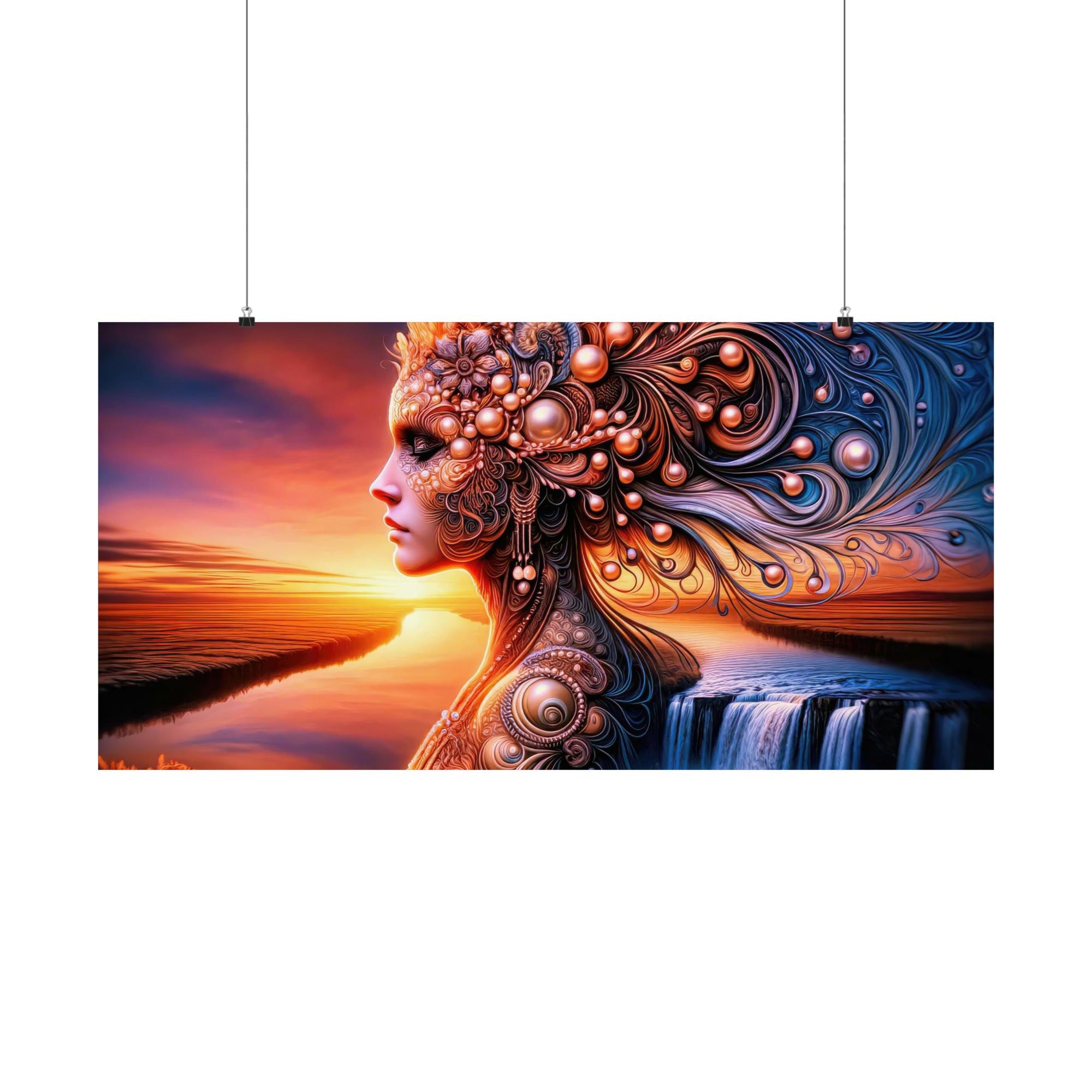 Pearlescent Dreams at Dusk Poster