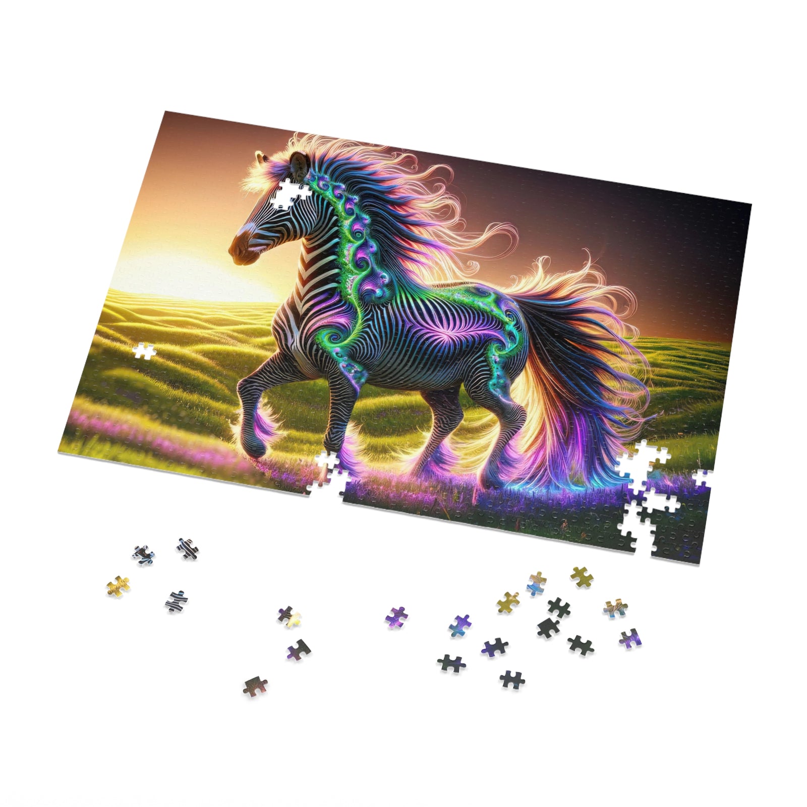 Fluorescent Shimmer Puzzle