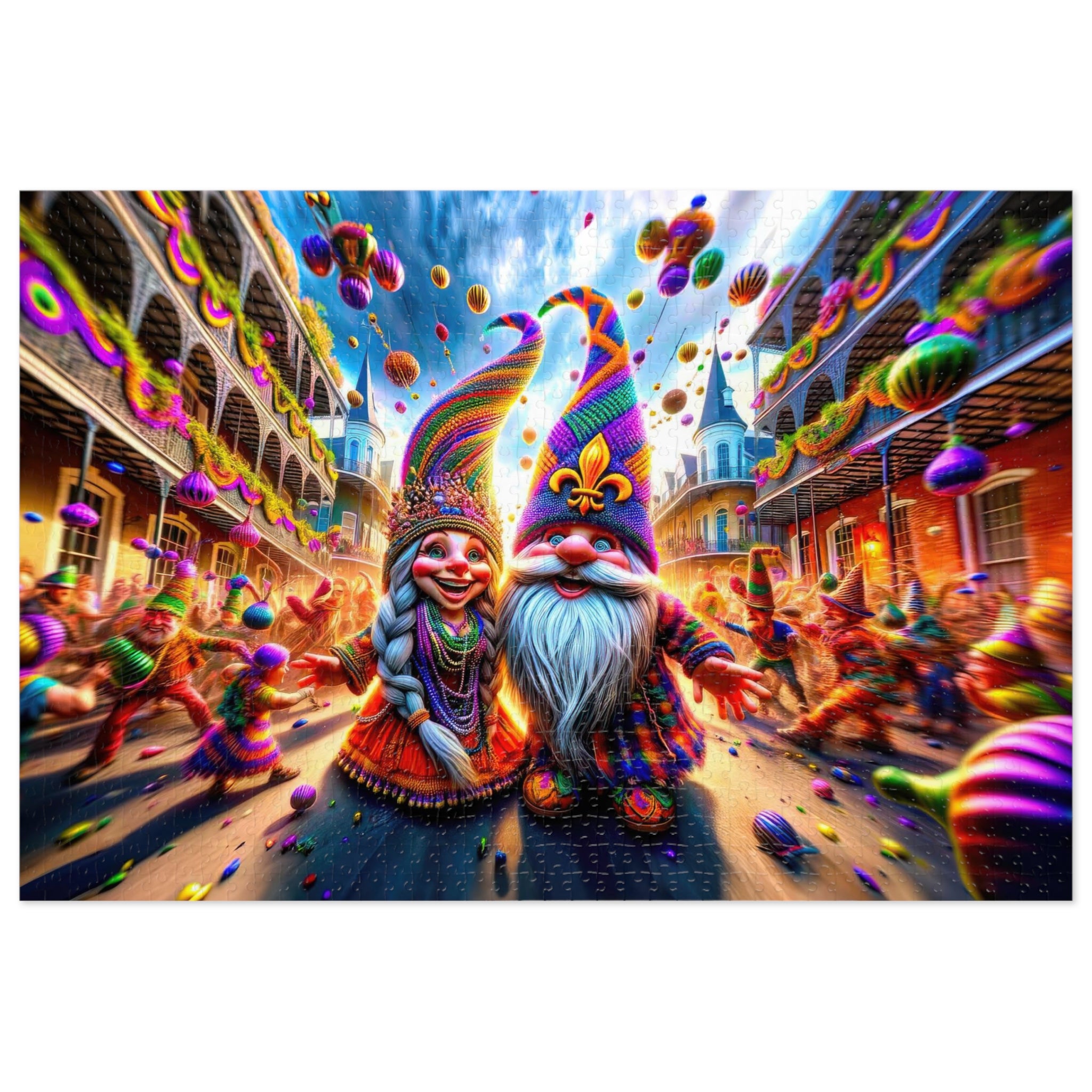 Mardi Gras Daydream in the French Quarter Jigsaw Puzzle