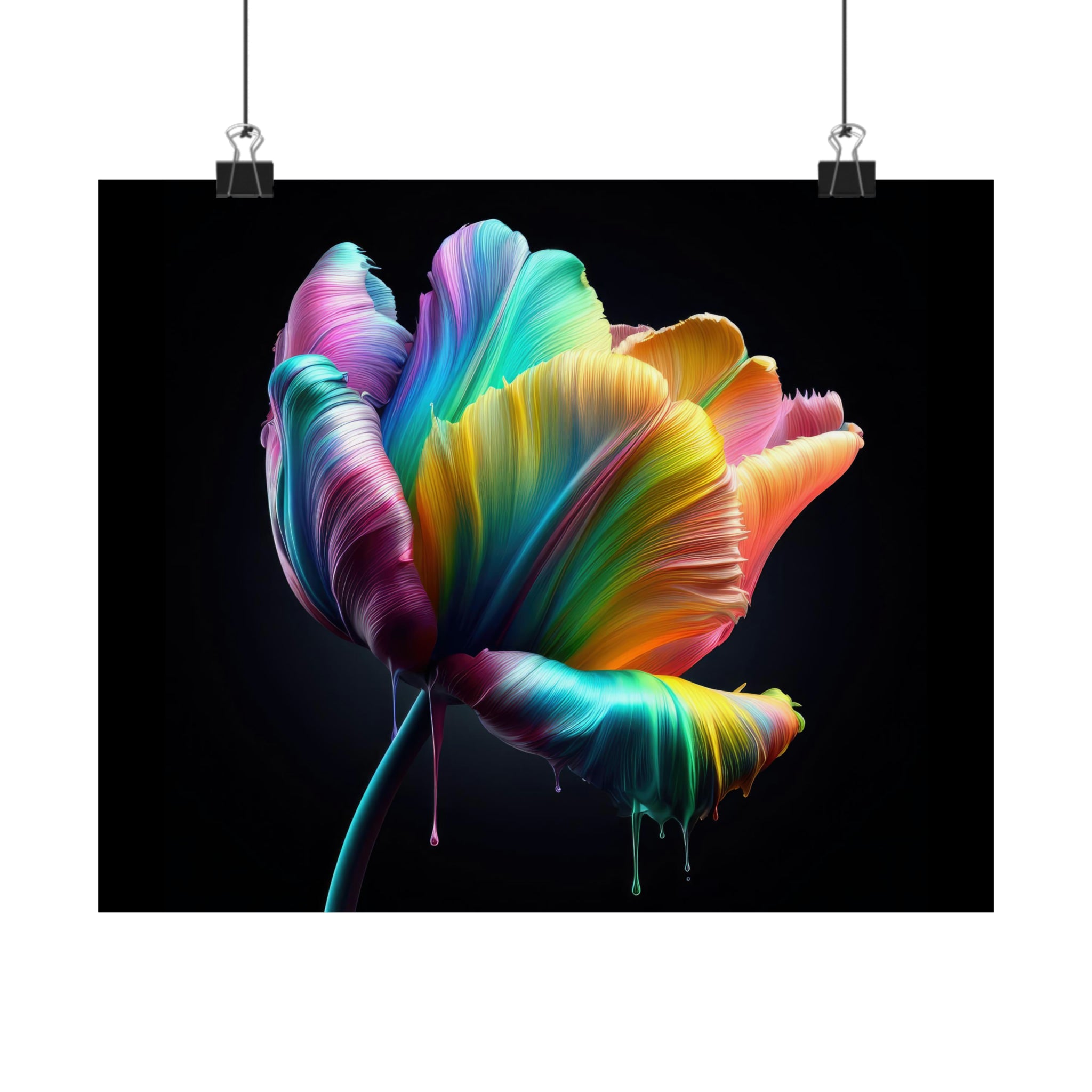 Tulip Dripz - I Poster