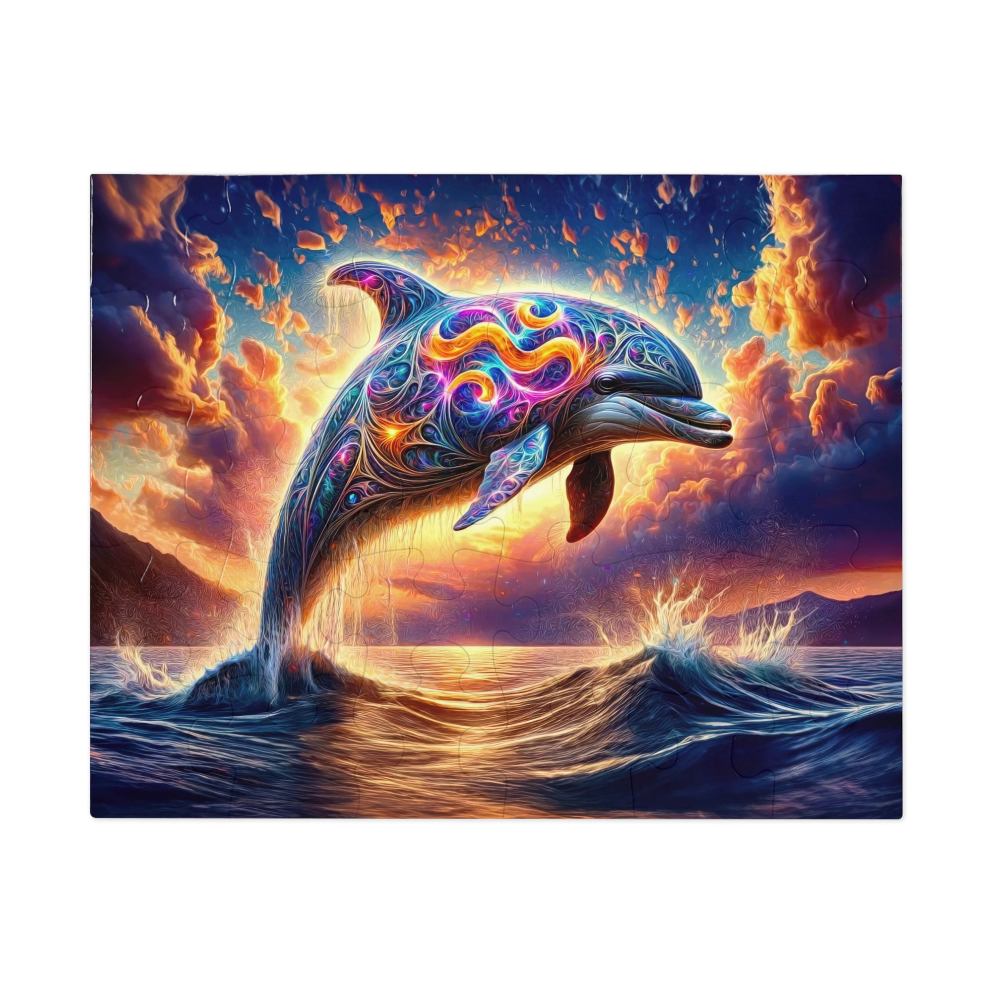 A Leap Through Starlit Seas Jigsaw Puzzle