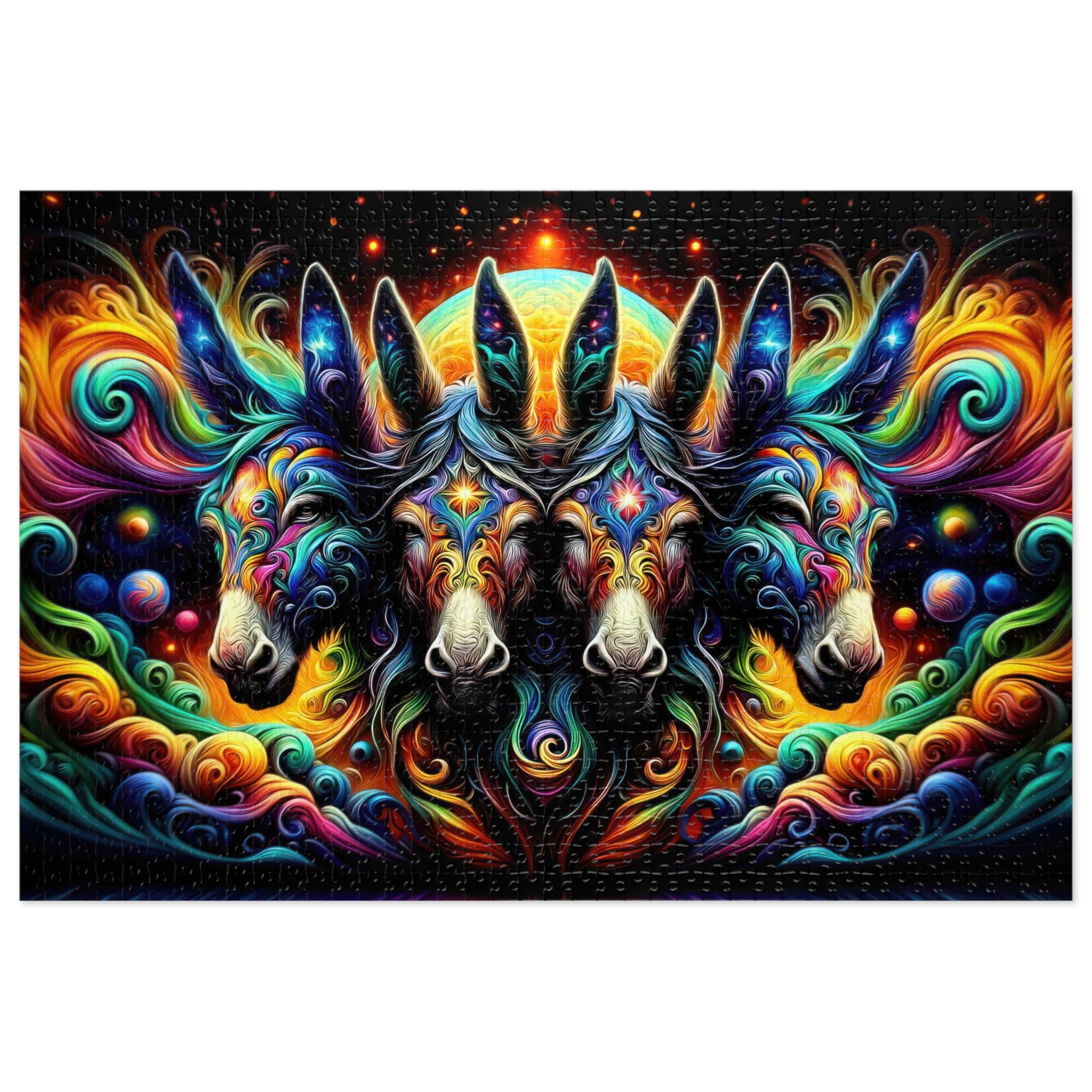 Quantum Donkey Quasar Jigsaw Puzzle