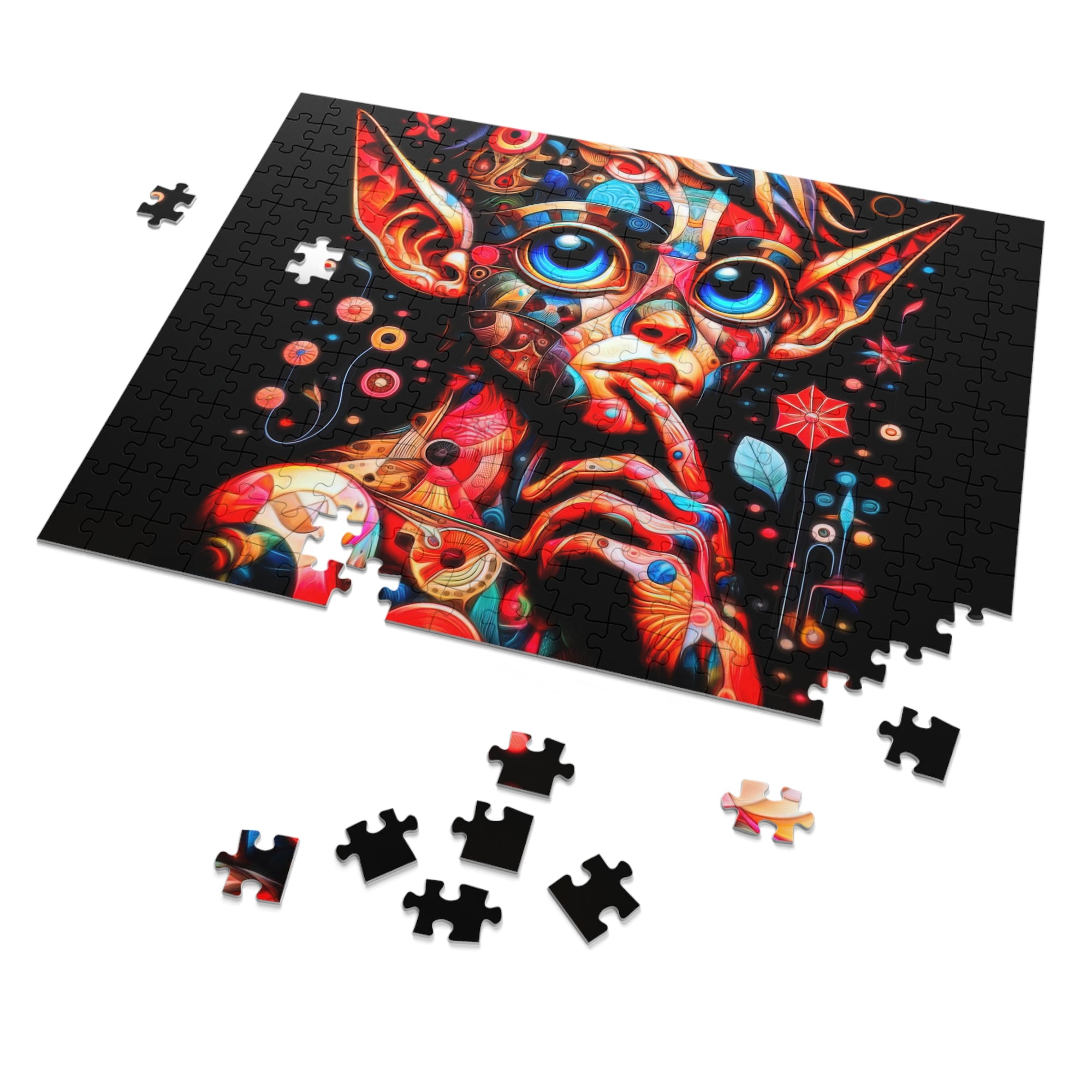 Contemplations d'un puzzle mental en patchwork