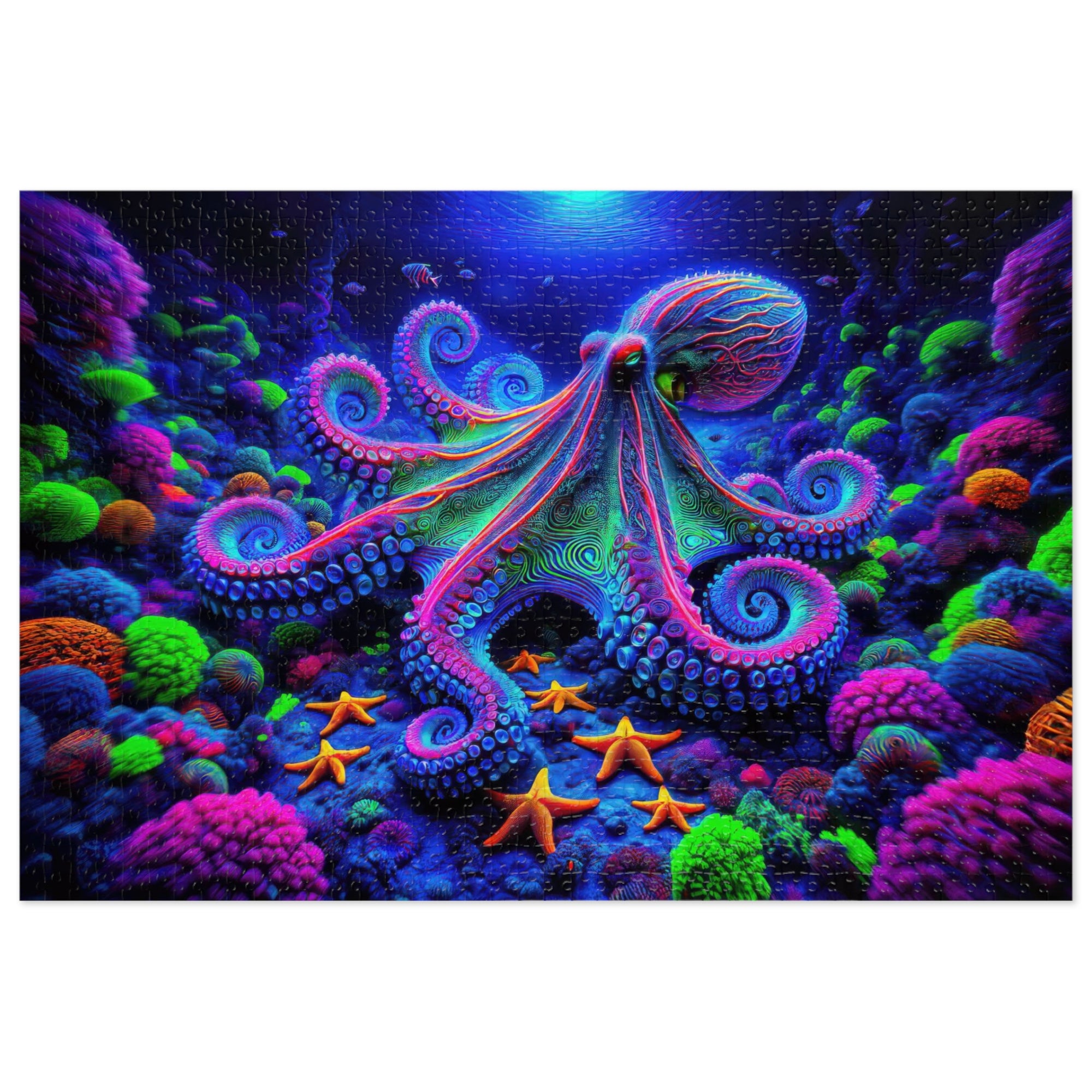 The Technicolor Depths of an Octopus Jigsaw Puzzle