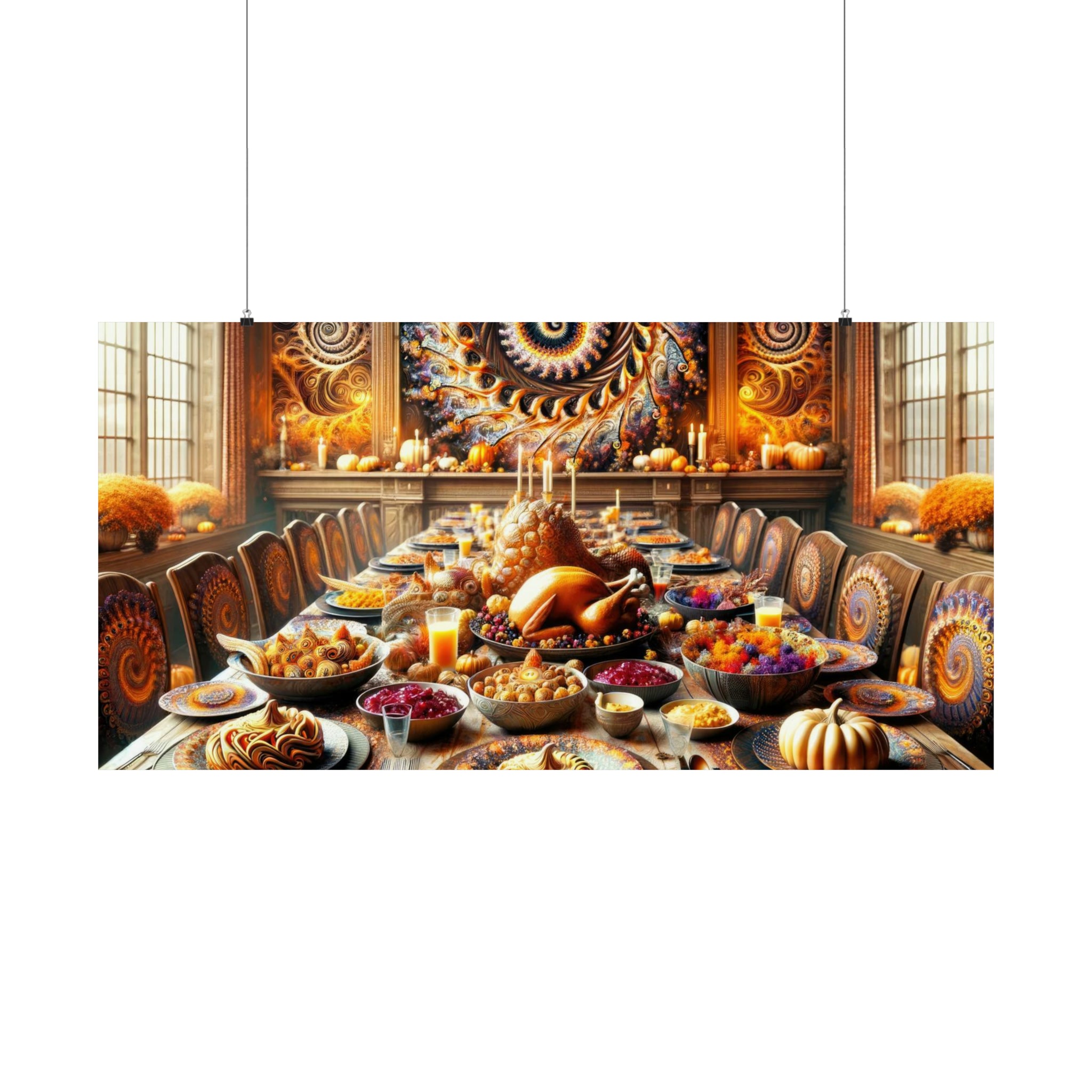 Harvest in the Hall of Spirals Poster