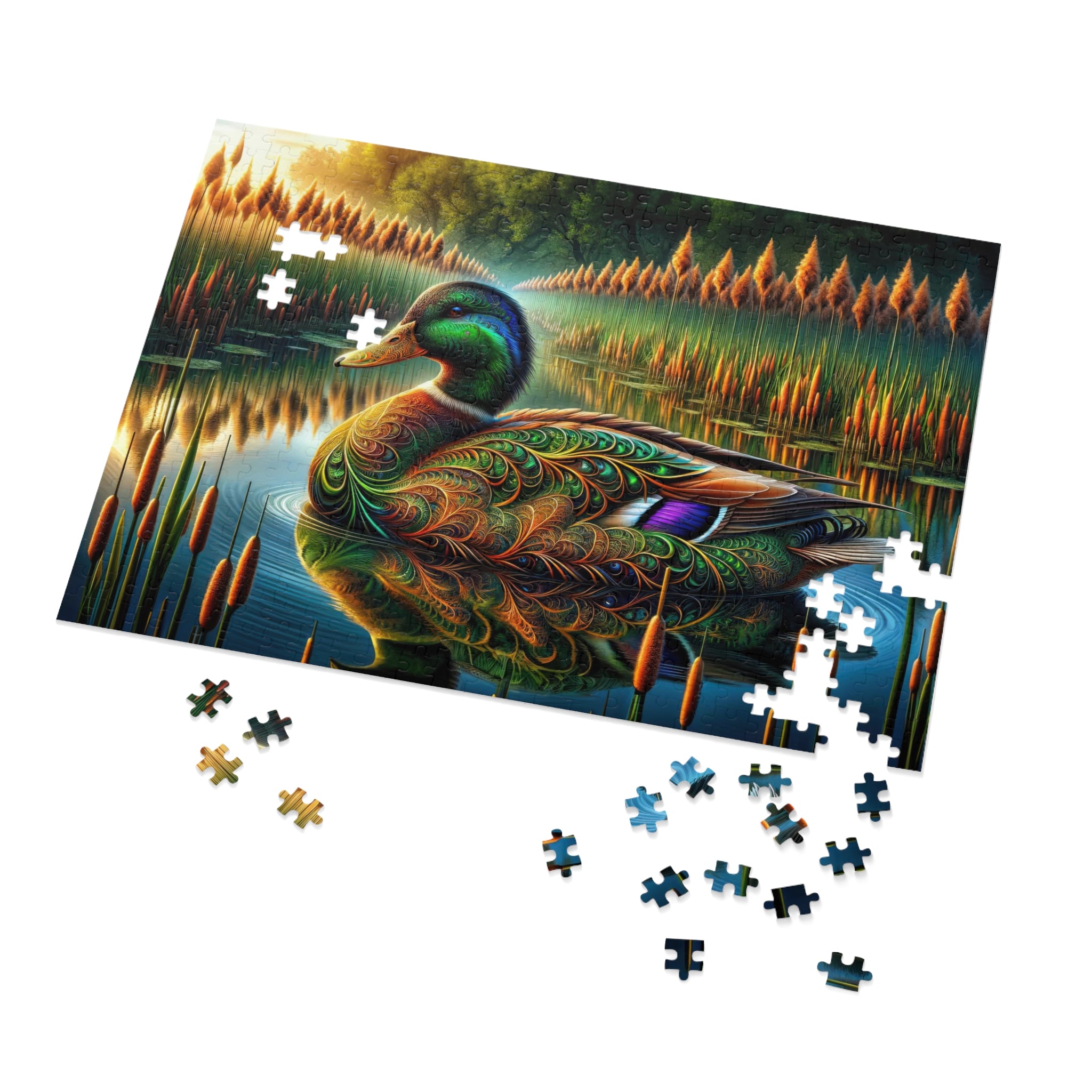 Mirrored Majesty Jigsaw Puzzle