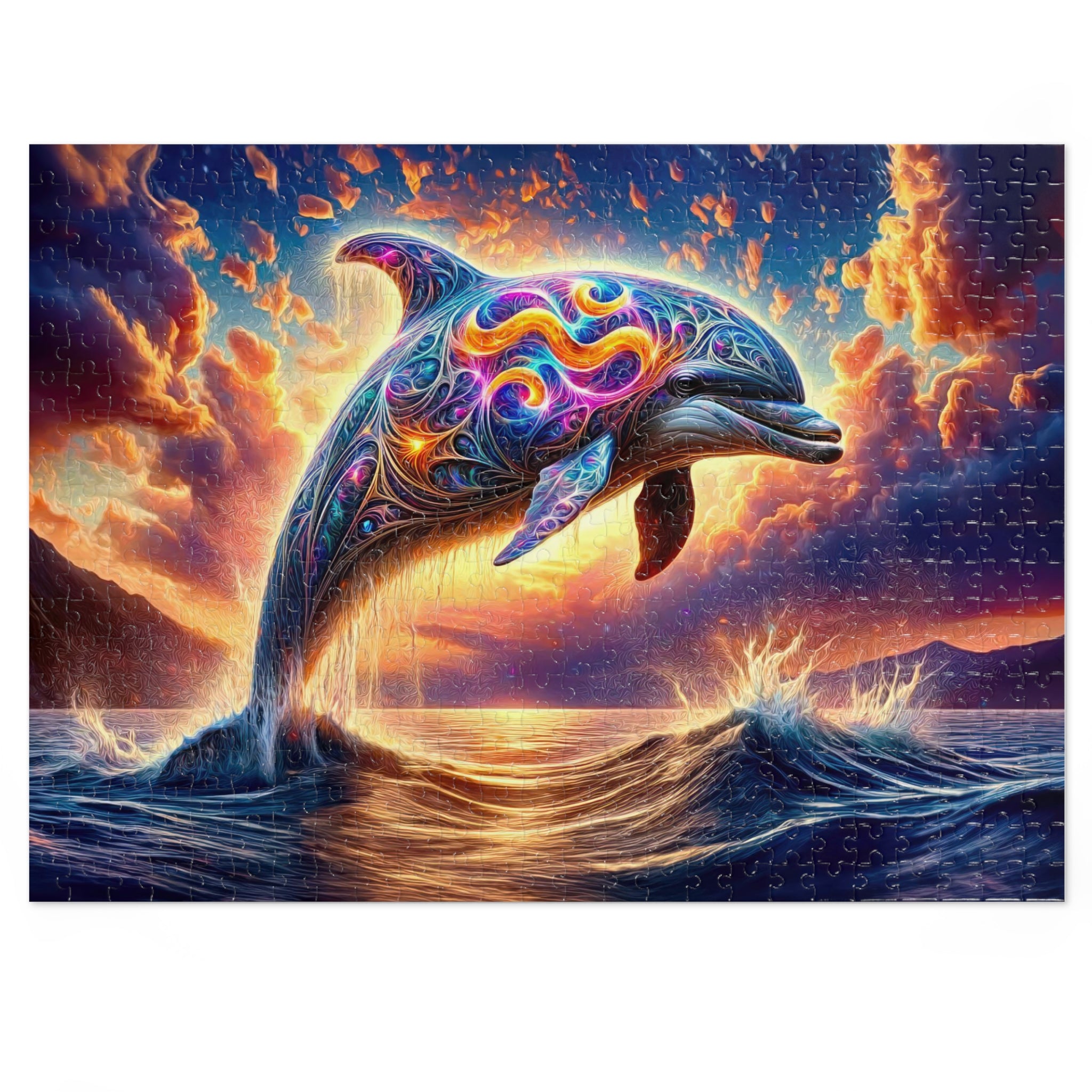 A Leap Through Starlit Seas Jigsaw Puzzle