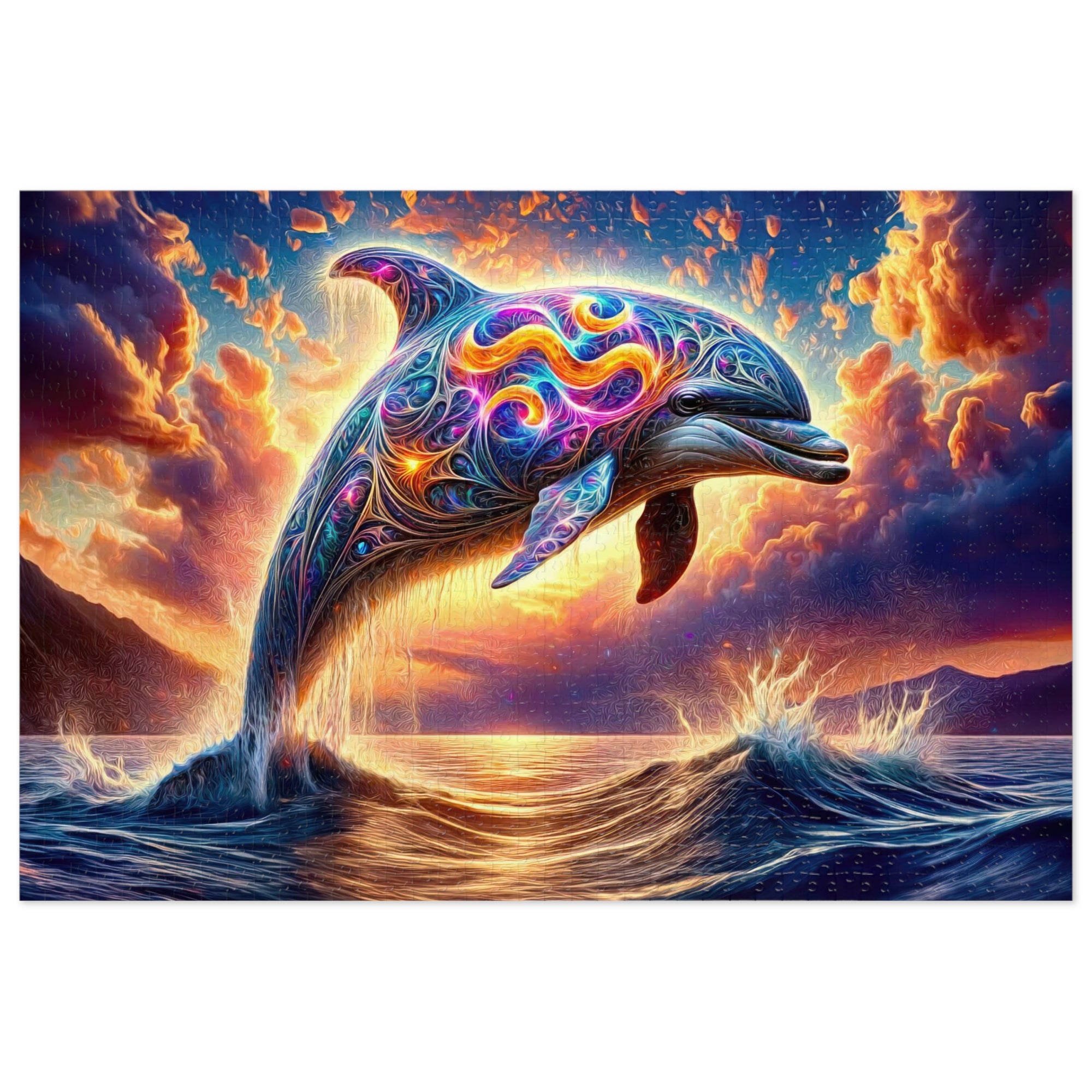 A Leap Through Starlit Seas Jigsaw Puzzle