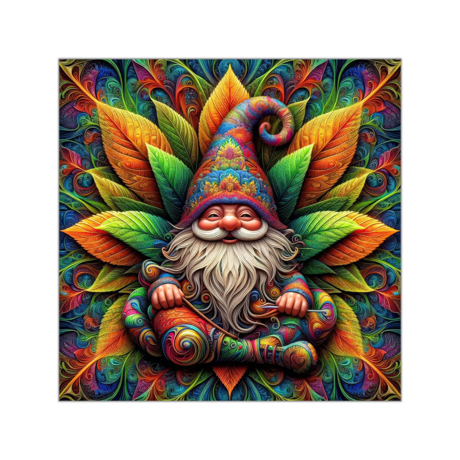 The Gnome's Whimsical Watch Vinyl Stickers
