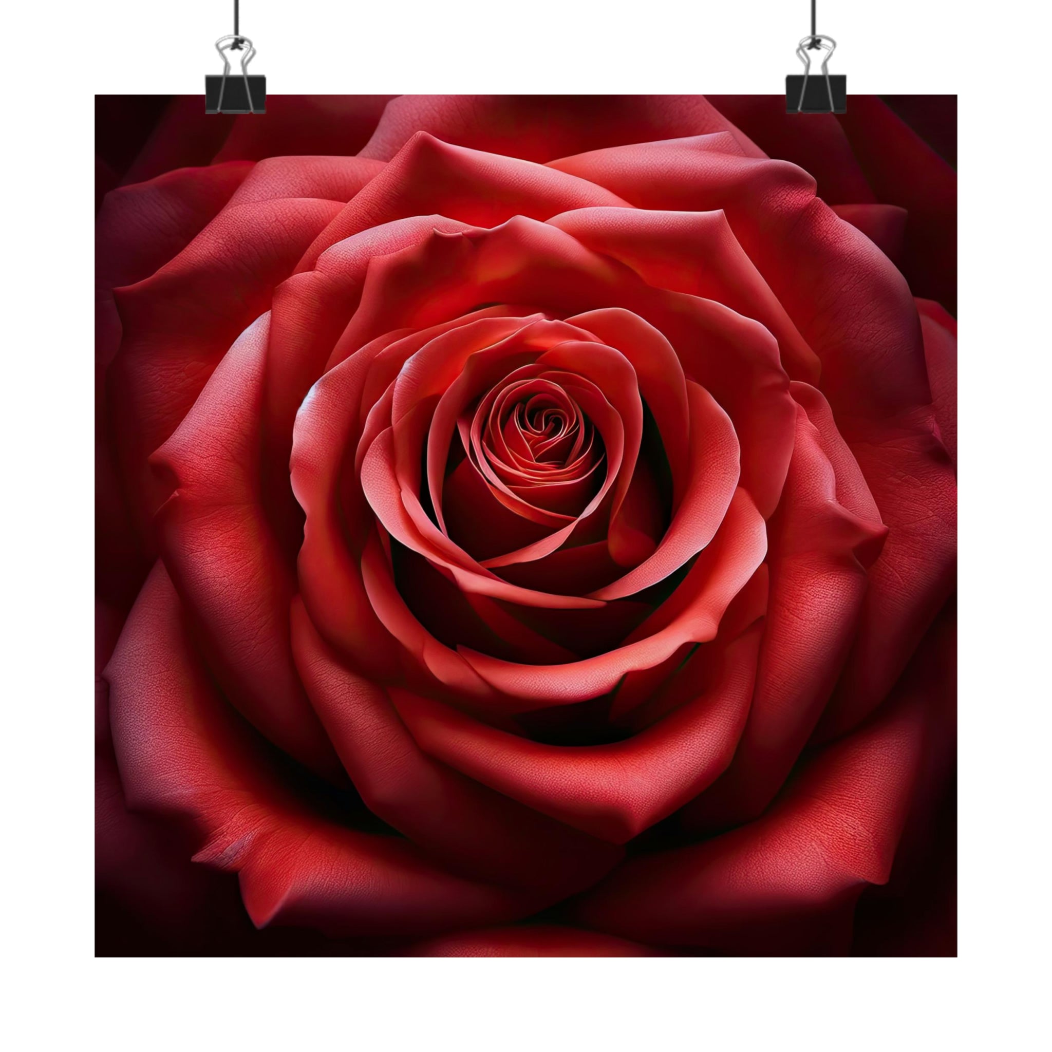 Crimson Perfection Poster