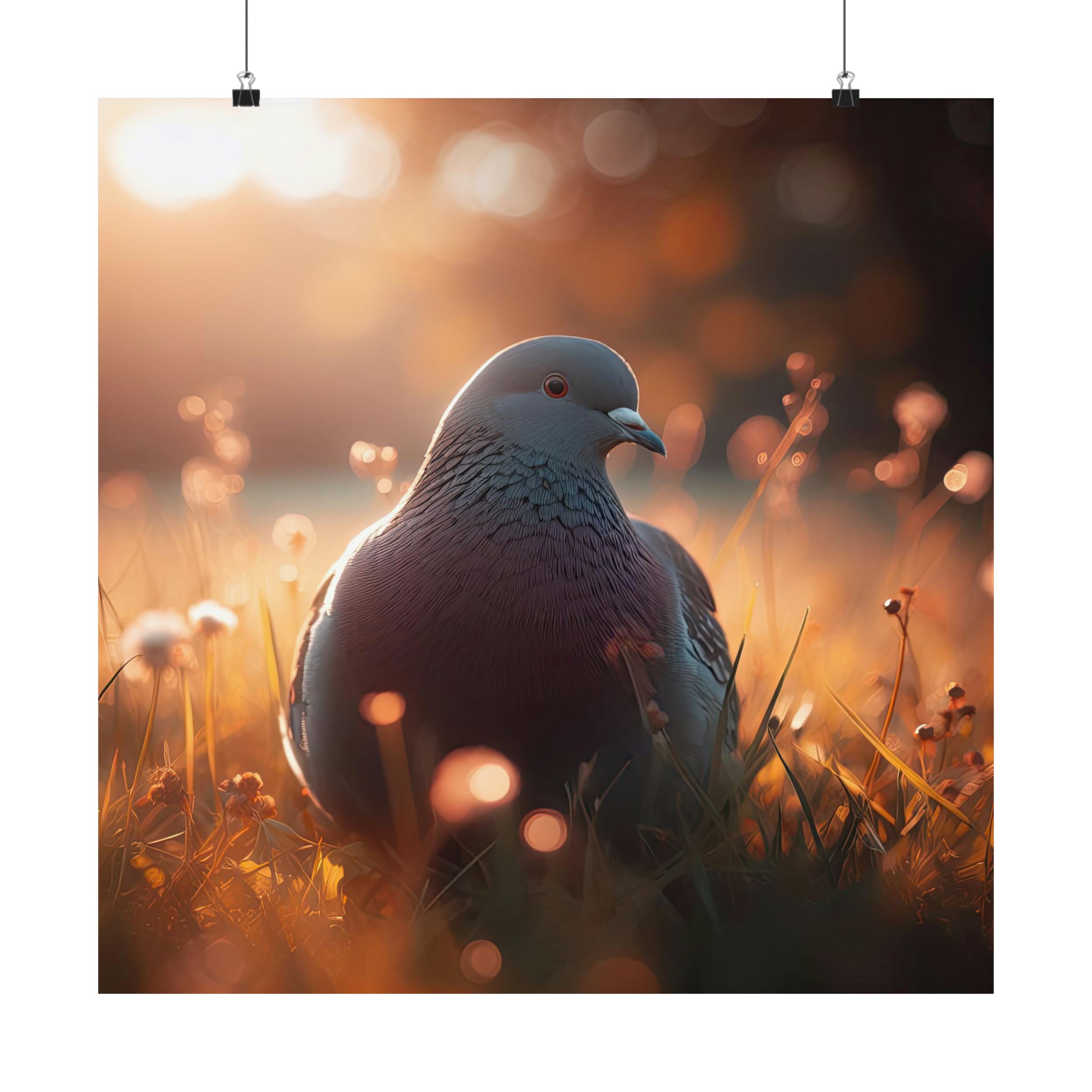 French Mondain Pigeon Poster