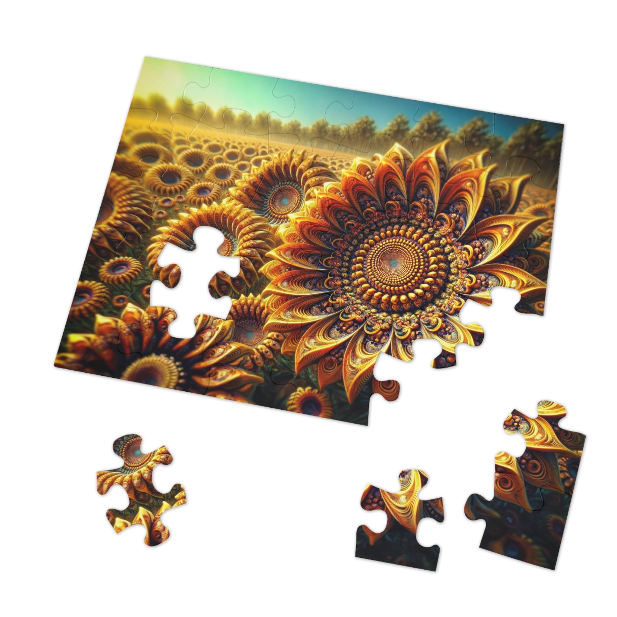 Puzzle Fractal Bloom Infinito