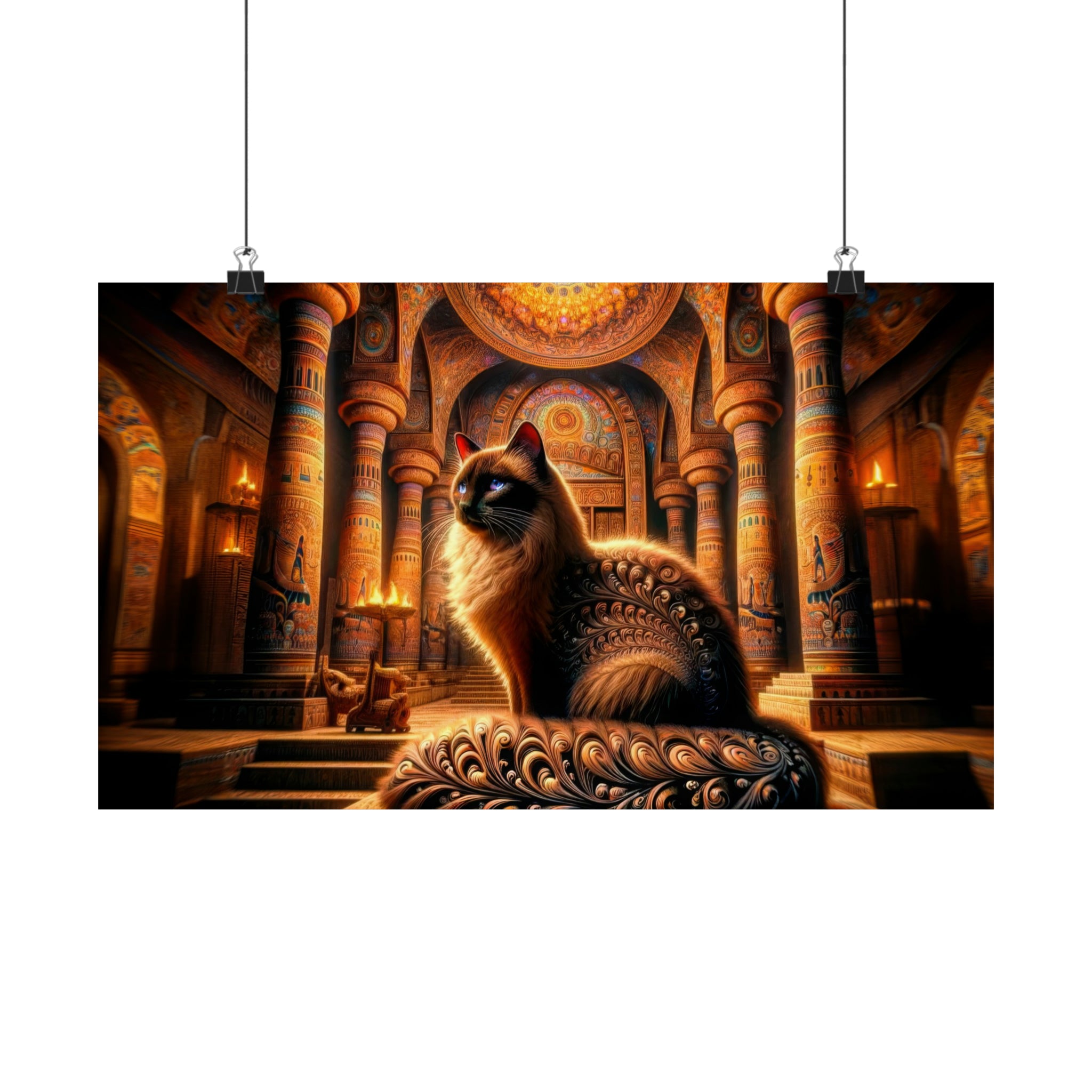 Oráculo siamés en el templo del tiempo Póster
