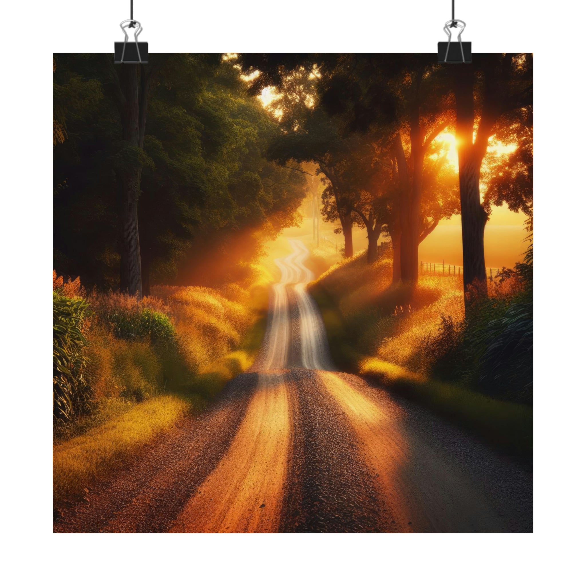 Lienzo de la naturaleza en Iowa Póster