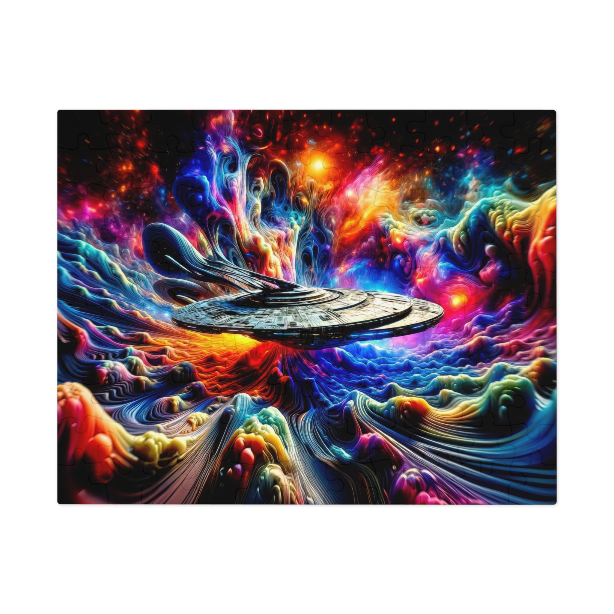 Puzzle de paysage onirique interstellaire