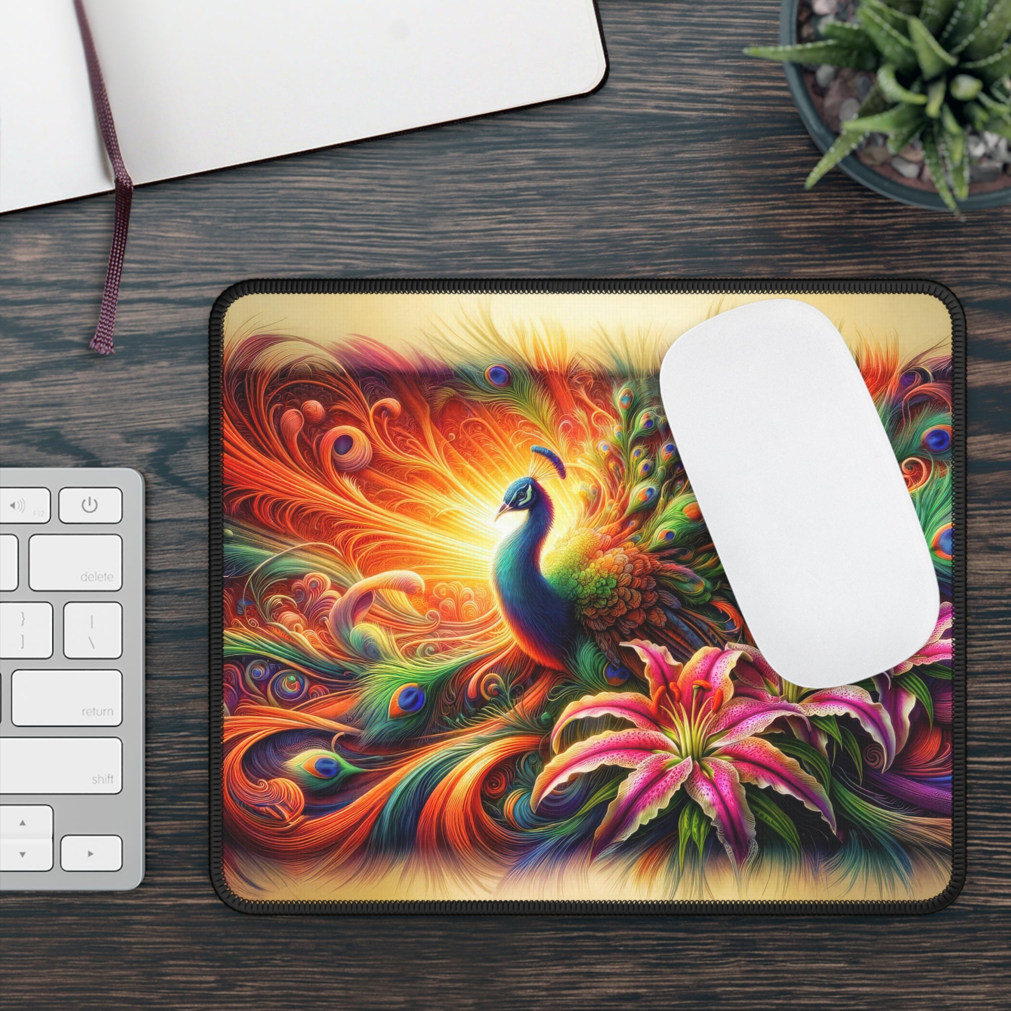 Quantum Quill Cascade Gaming Mouse Pad