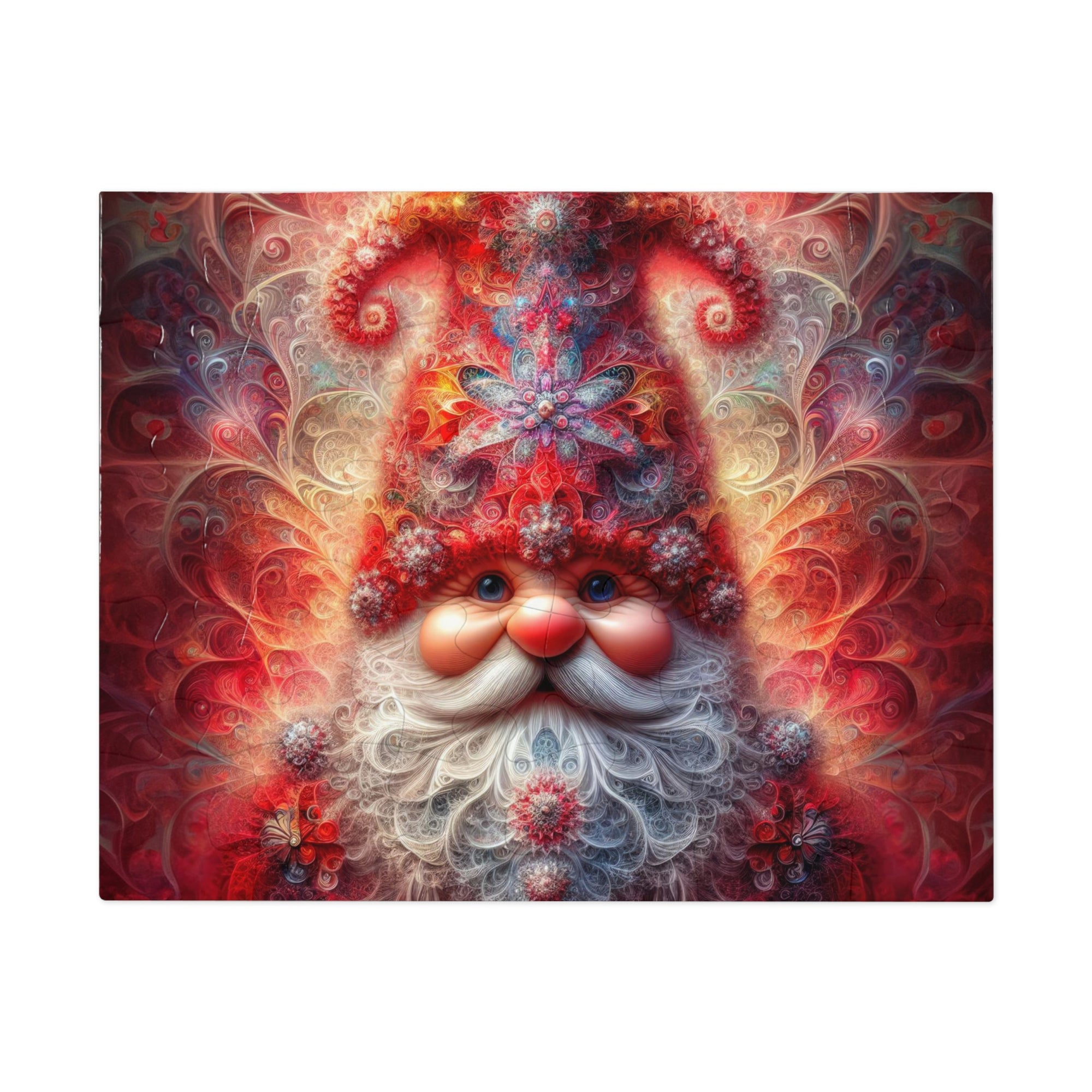 Fractal Saint of Winter Whimsy Jigsaw Puzzle