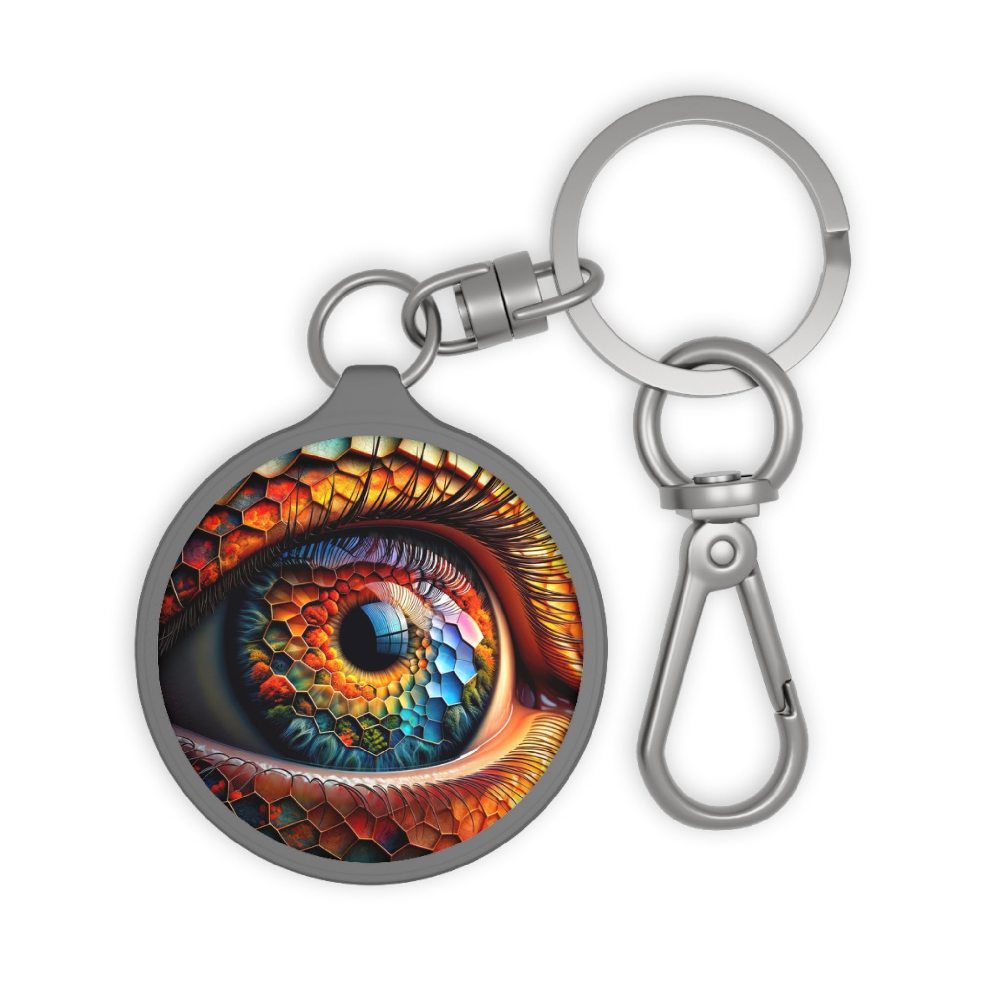 Iridescence Intertwined Keyring Tag